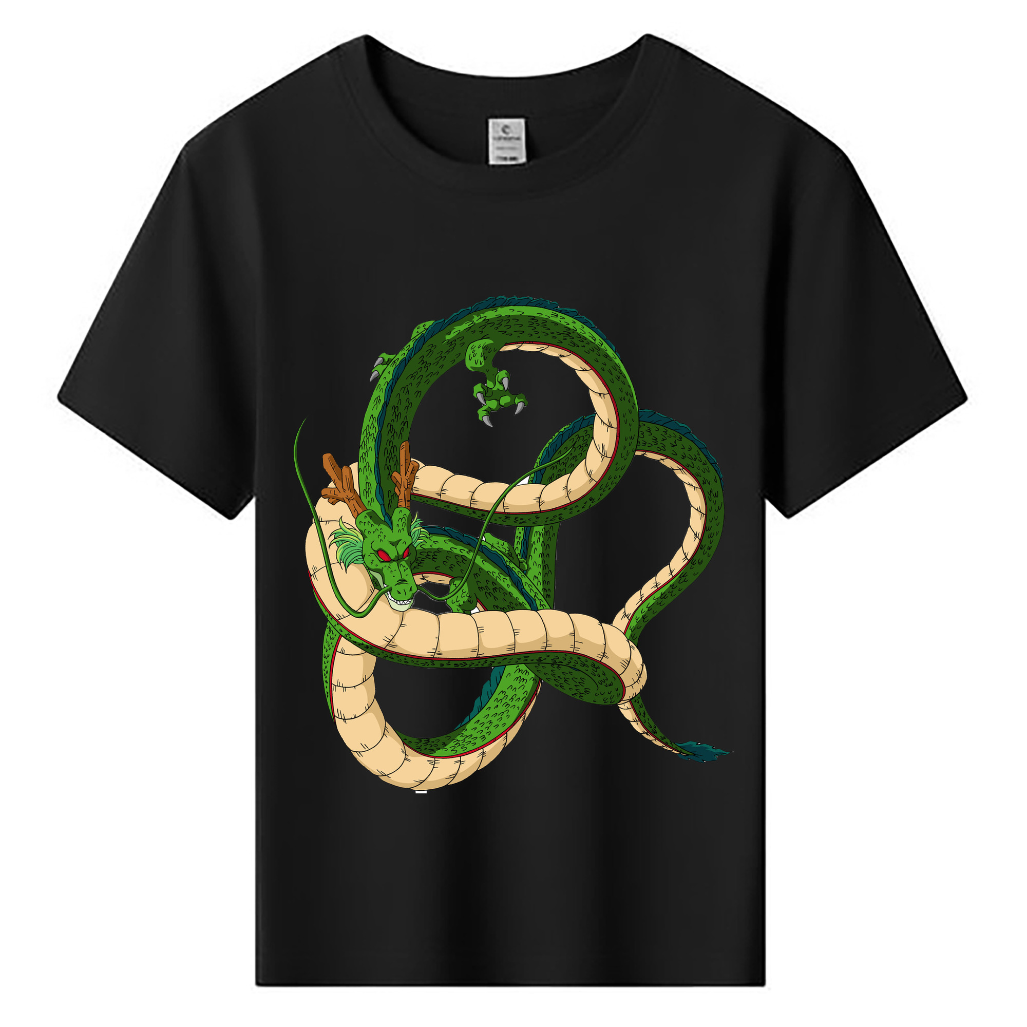 （画像用） ドラゴンボール 神龍 シェンロン DRAGON BALL Shenron 綿100％キッズTシャツ（フロントプリント）