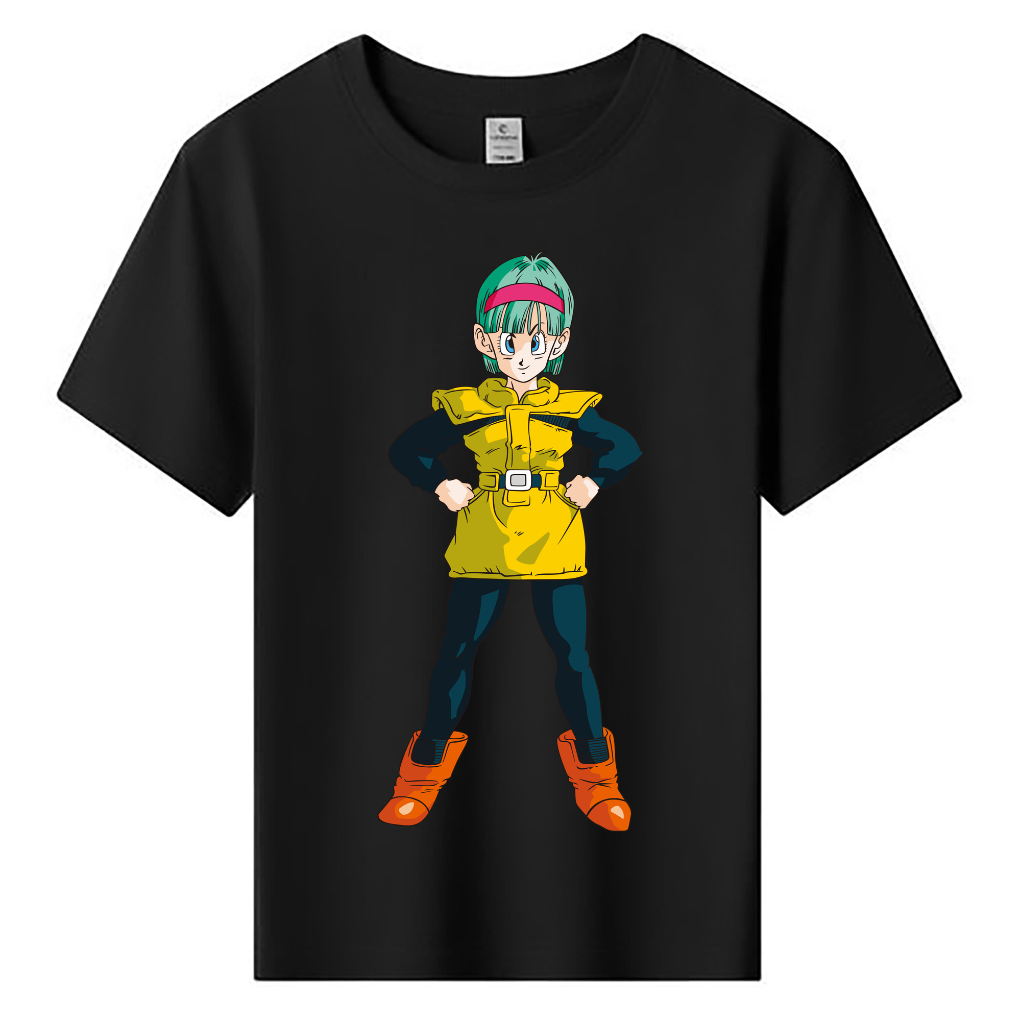 （画像用） ドラゴンボール ブルマ DRAGON BALL Bulma 綿100％キッズTシャツ（フロントプリント）