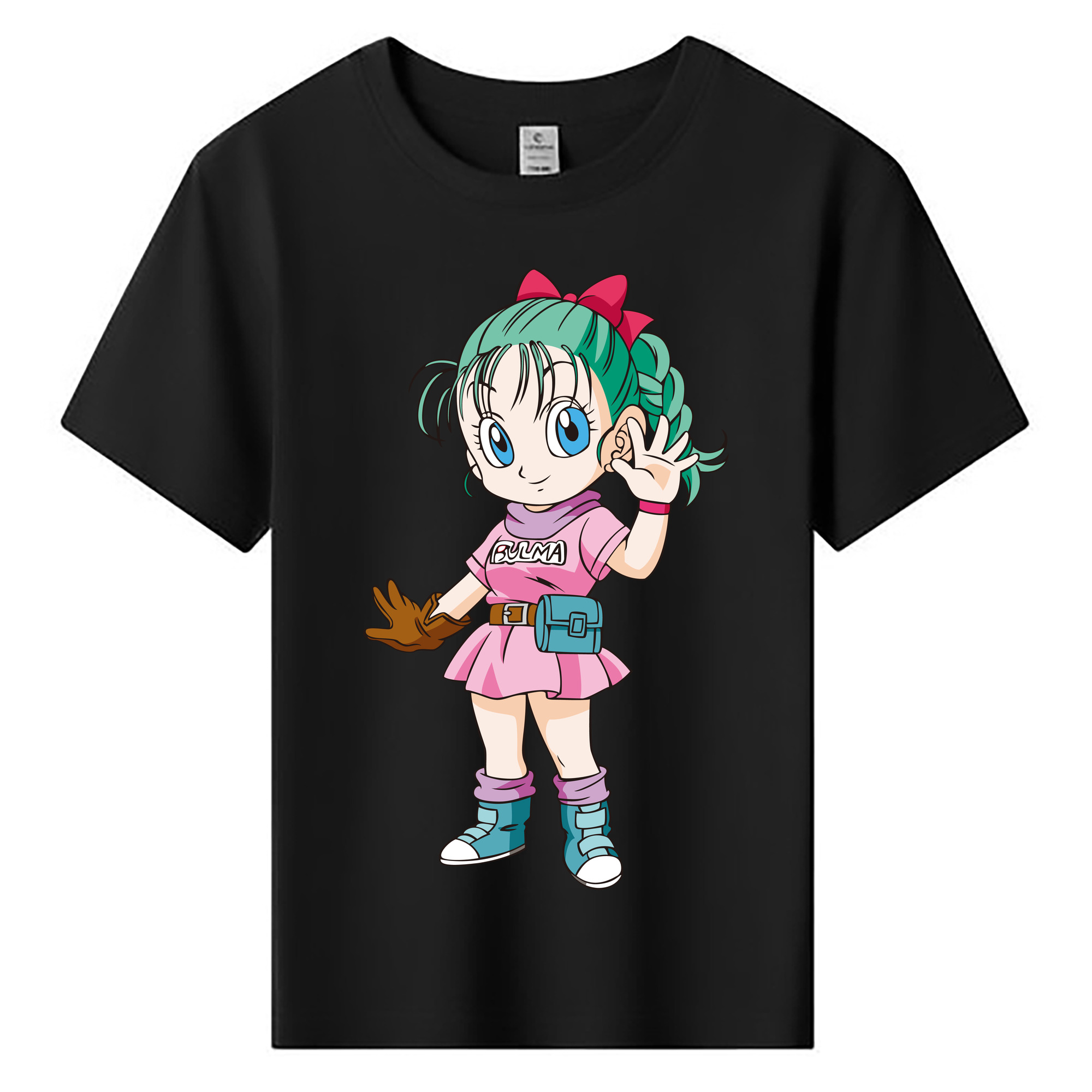 （画像用） ドラゴンボール ブルマ DRAGON BALL Bulma 綿100％キッズTシャツ（フロントプリント）