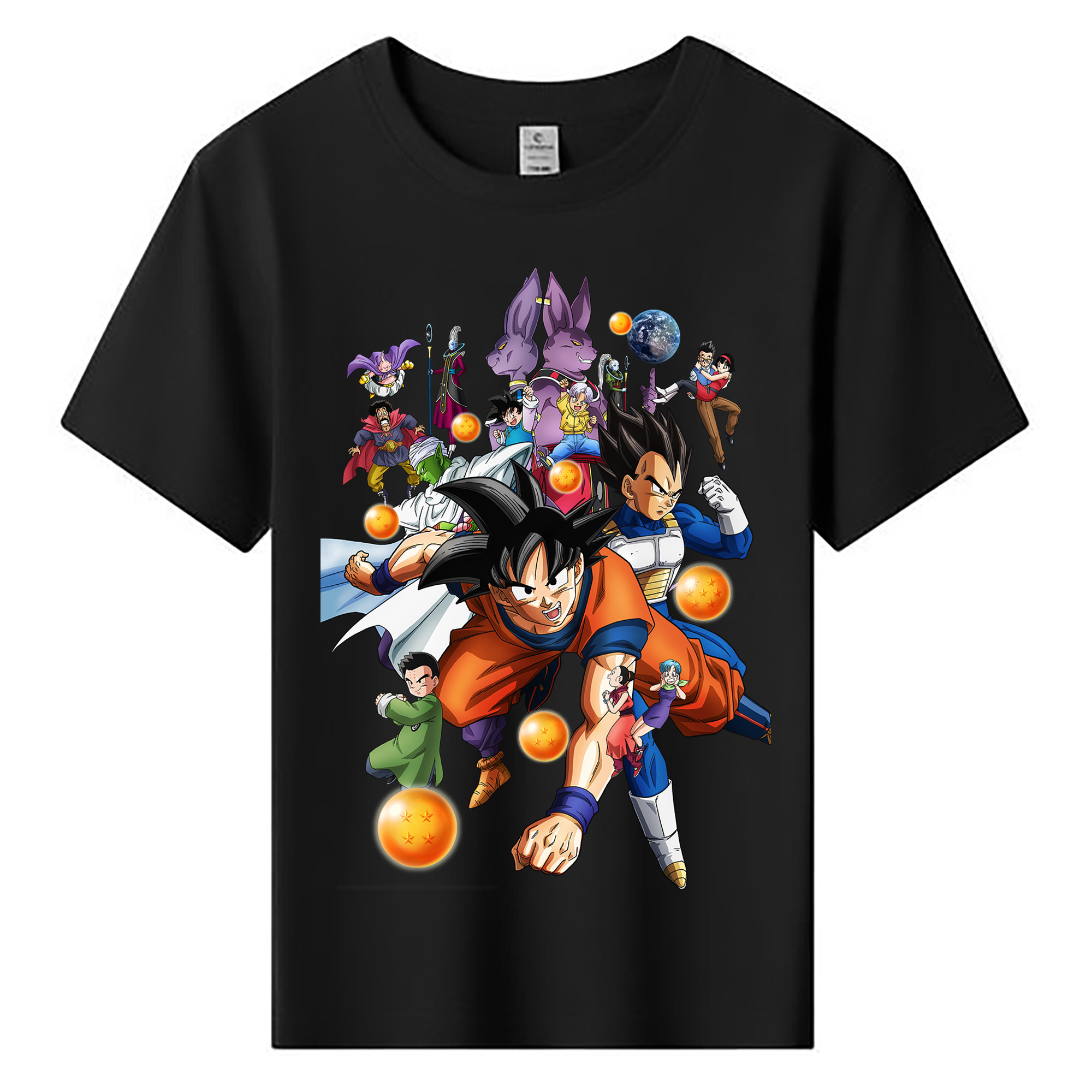 （画像用） ドラゴンボール DRAGON BALL 綿100％キッズTシャツ（フロントプリント）