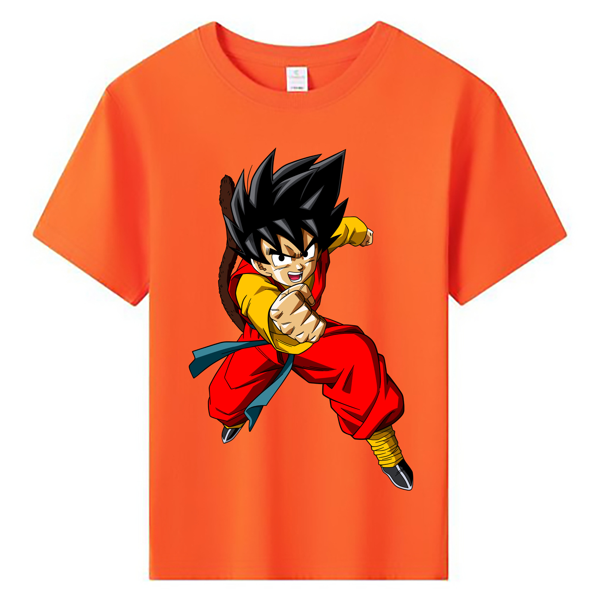 （画像用） ドラゴンボール 孫悟空（そん ごくう）Son Goku カカロット DRAGON BALL Kakarotto 綿100％キッズTシャツ（フロントプリント）