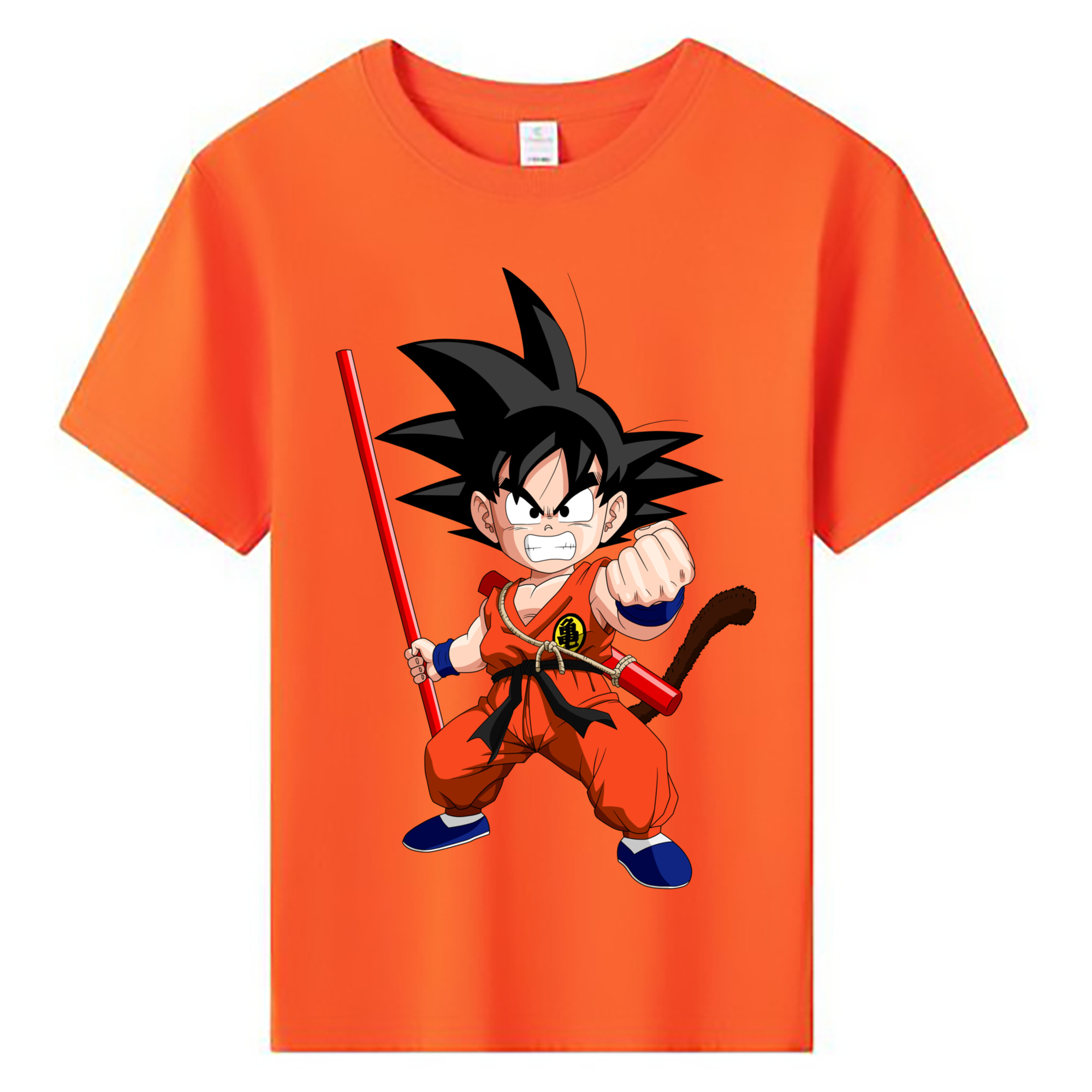 （画像用） ドラゴンボール 孫悟空（そん ごくう）Son Goku カカロット DRAGON BALL Kakarotto 綿100％キッズTシャツ（フロントプリント）