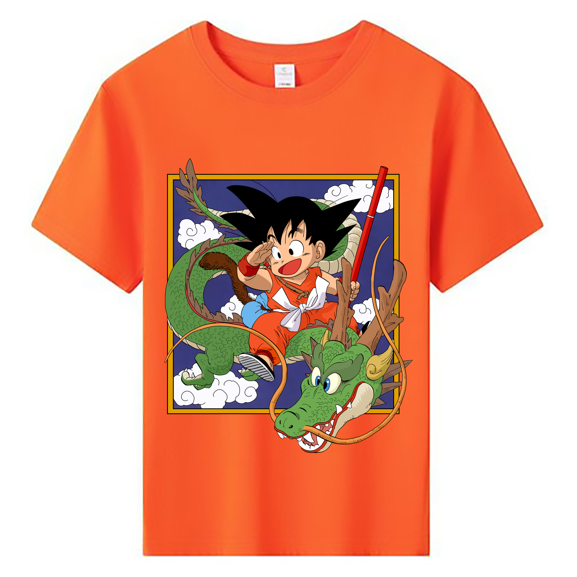 （画像用） ドラゴンボール 孫悟空（そん ごくう）Son Goku カカロット DRAGON BALL Kakarotto 綿100％キッズTシャツ（フロントプリント）