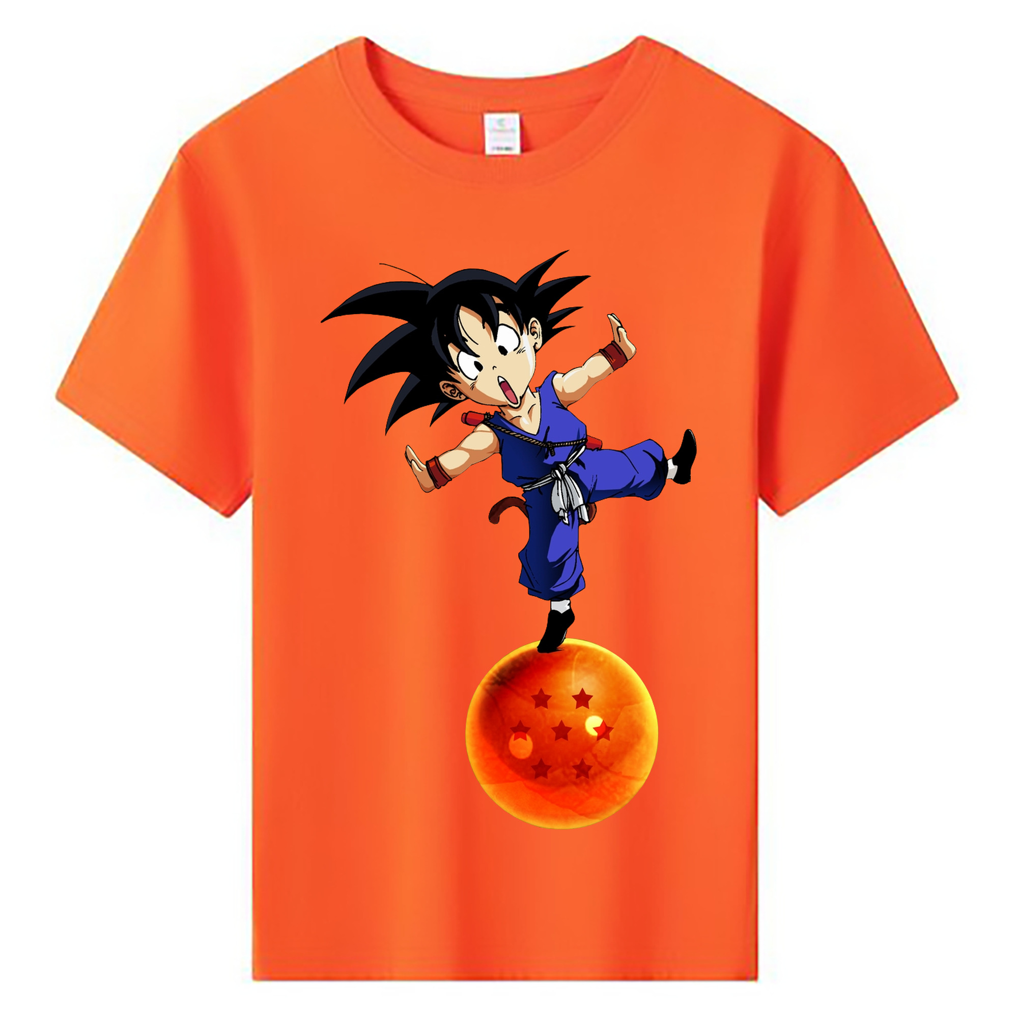 （画像用） ドラゴンボール 孫悟空（そん ごくう）Son Goku カカロット DRAGON BALL Kakarotto 綿100％キッズTシャツ（フロントプリント）