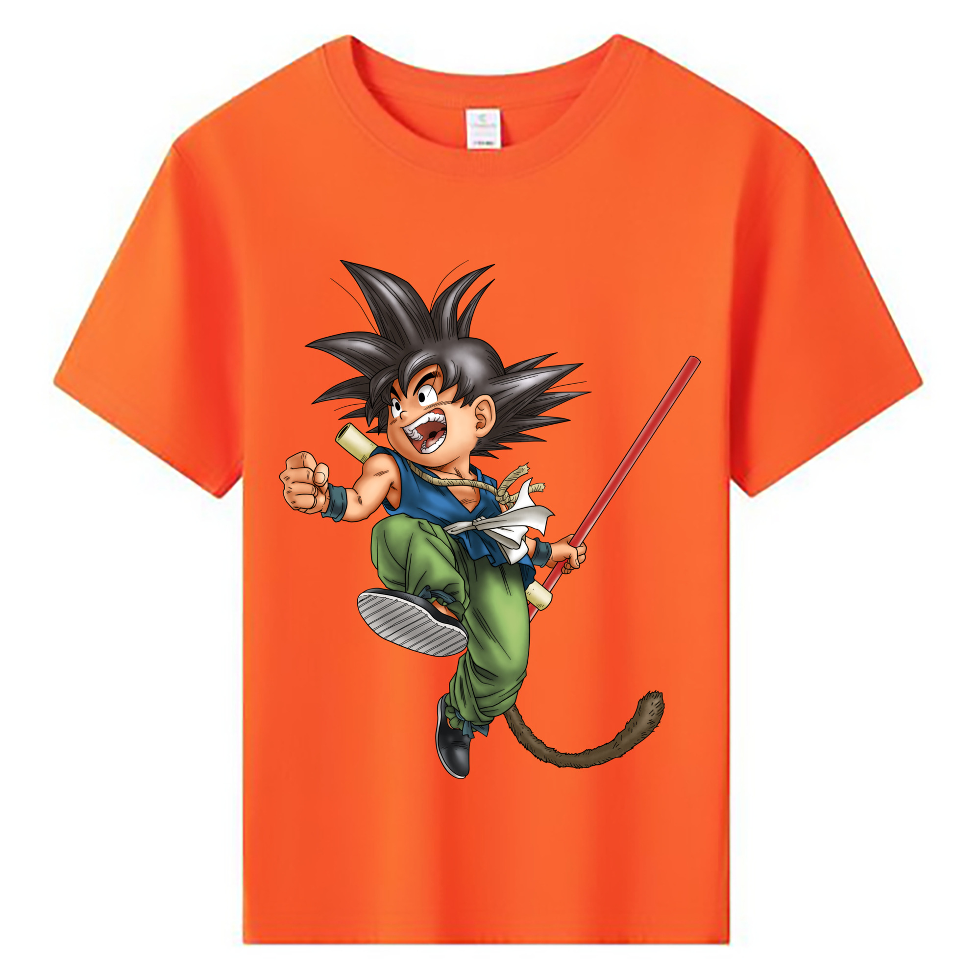 （画像用） ドラゴンボール 孫悟空（そん ごくう）Son Goku カカロット DRAGON BALL Kakarotto 綿100％キッズTシャツ（フロントプリント）