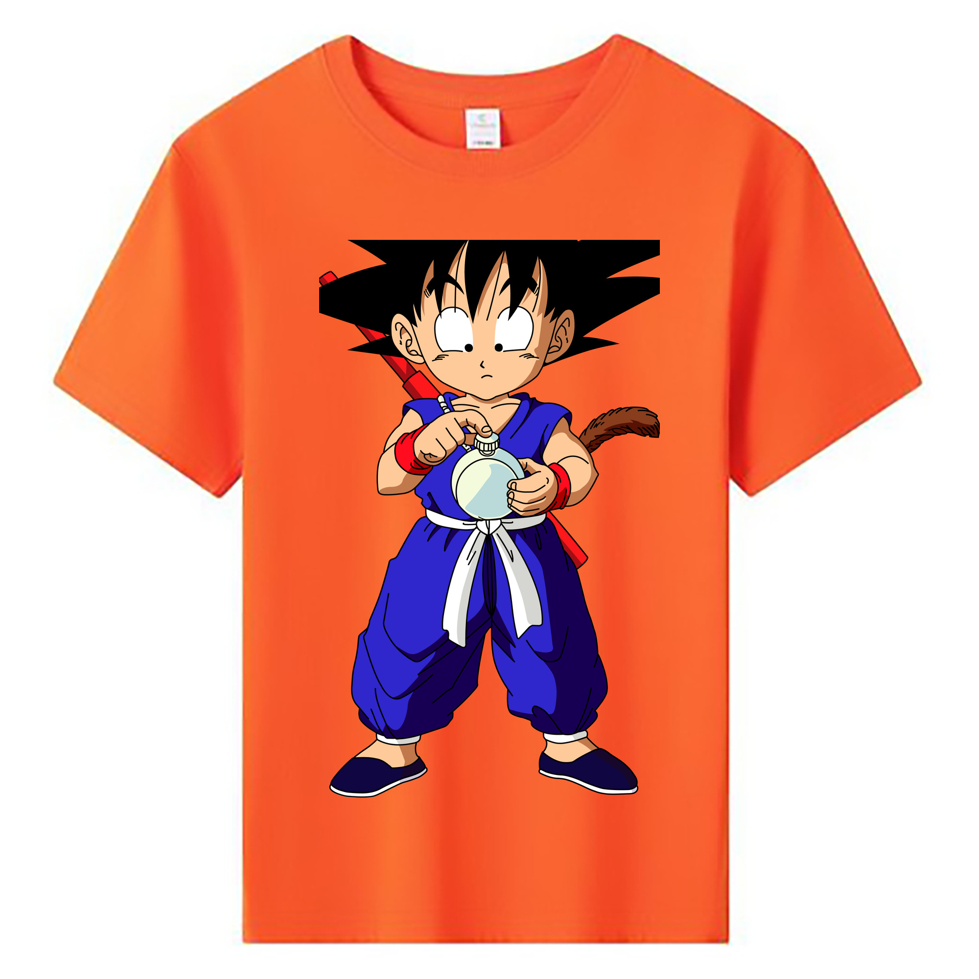 （画像用） ドラゴンボール 孫悟空（そん ごくう）Son Goku カカロット DRAGON BALL Kakarotto 綿100％キッズTシャツ（フロントプリント）