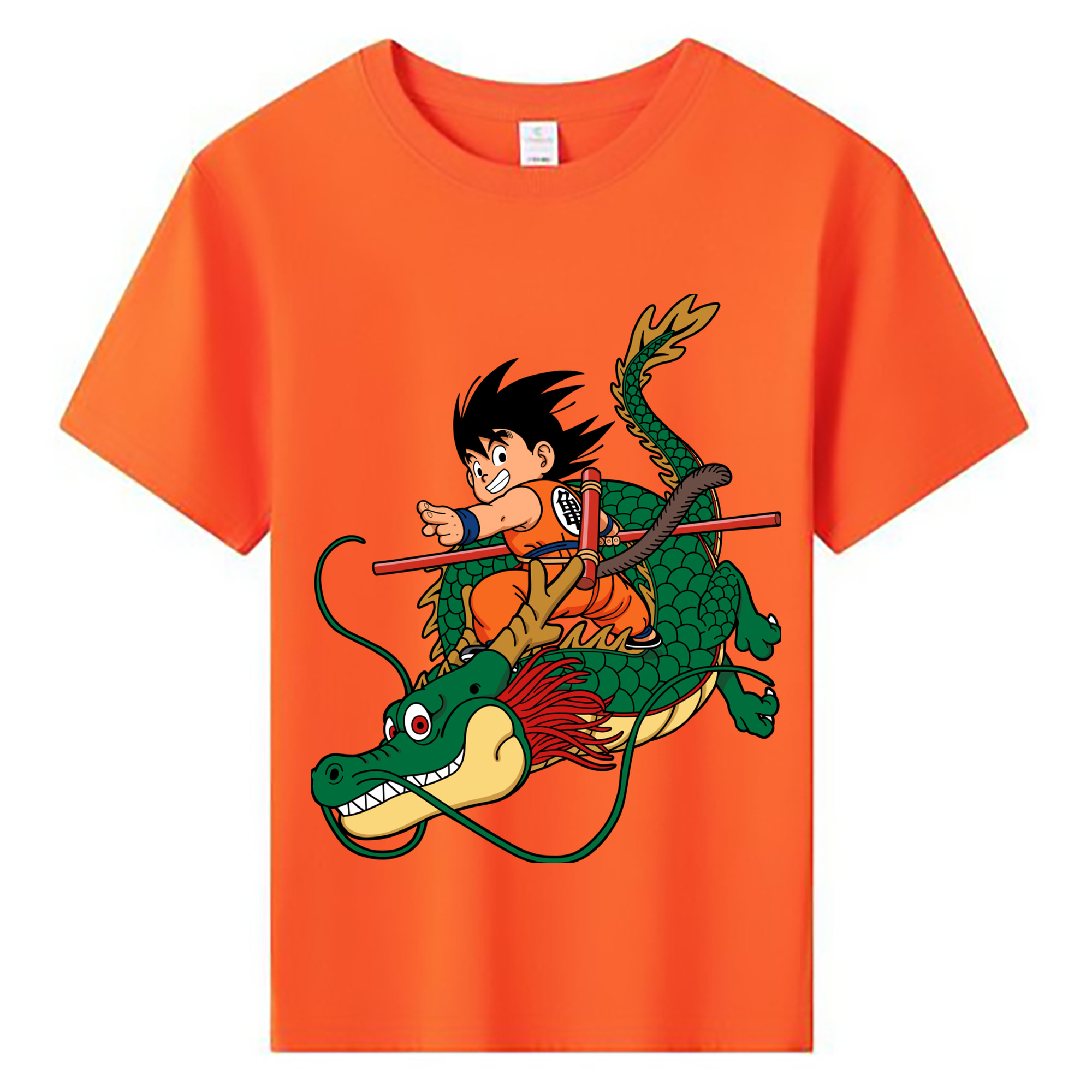 （画像用） ドラゴンボール 孫悟空（そん ごくう）Son Goku カカロット DRAGON BALL Kakarotto 綿100％キッズTシャツ（フロントプリント）