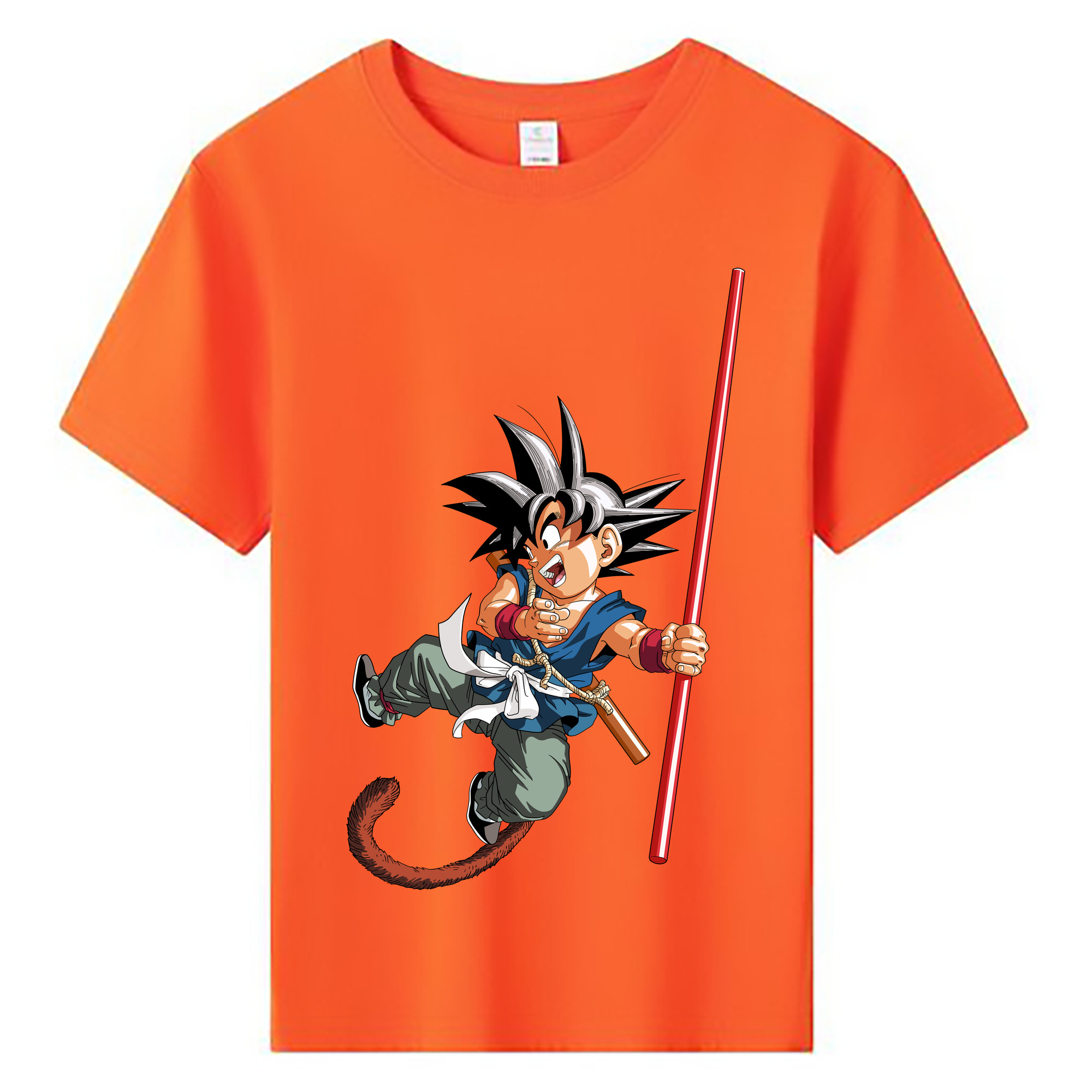 （画像用） ドラゴンボール 孫悟空（そん ごくう）Son Goku カカロット DRAGON BALL Kakarotto 綿100％キッズTシャツ（フロントプリント）