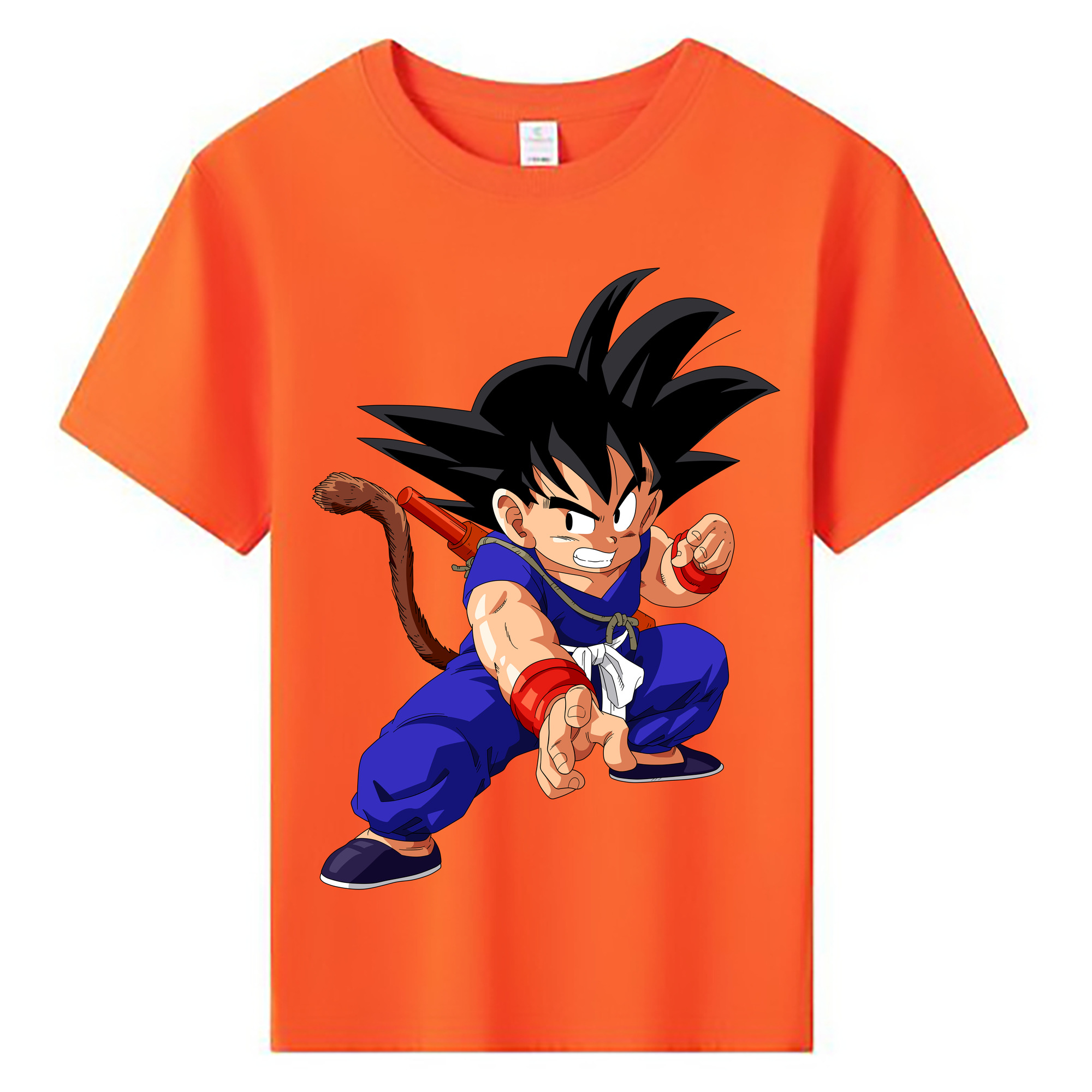 （画像用） ドラゴンボール 孫悟空（そん ごくう）Son Goku カカロット DRAGON BALL Kakarotto 綿100％キッズTシャツ（フロントプリント）