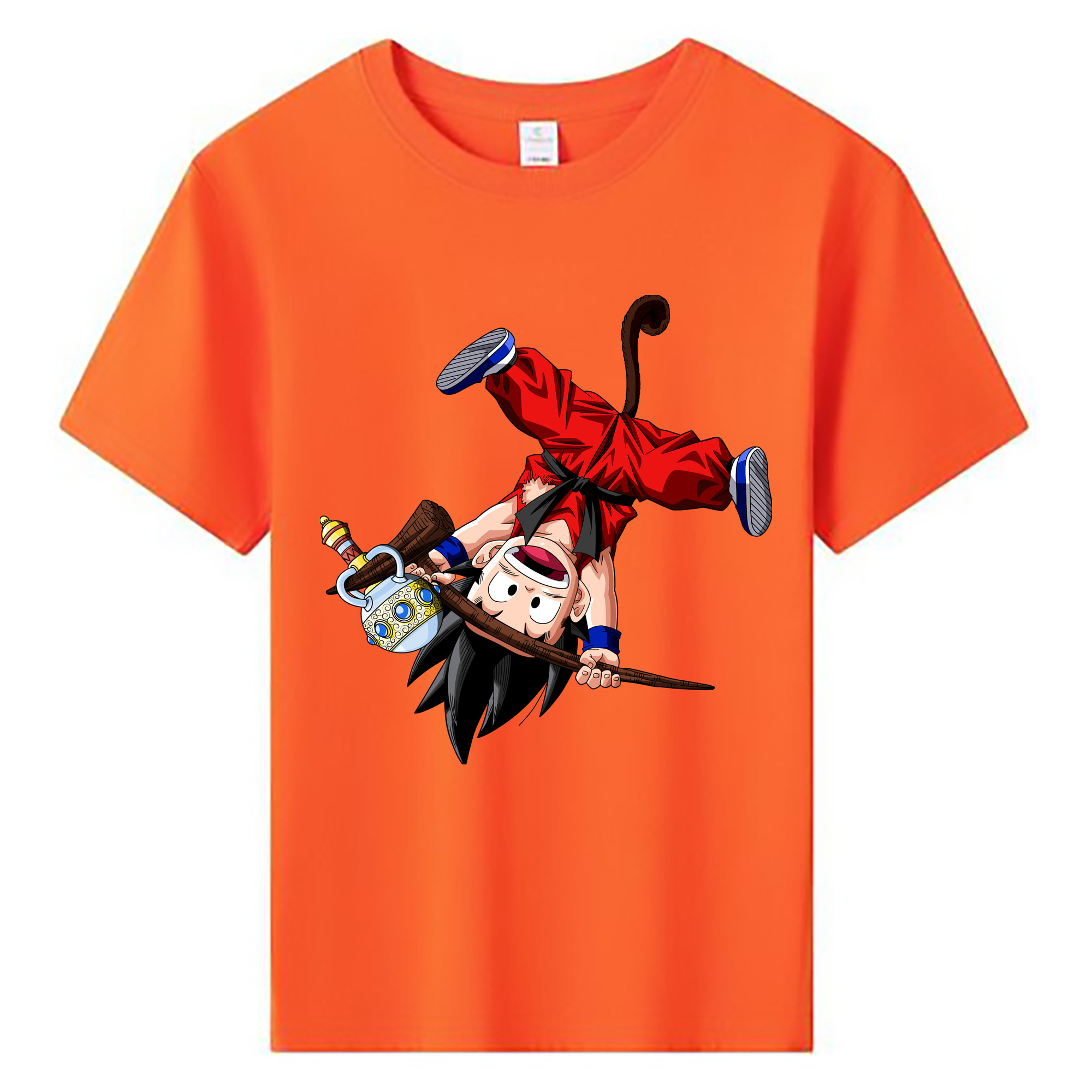 （画像用） ドラゴンボール 孫悟空（そん ごくう）Son Goku カカロット DRAGON BALL Kakarotto 綿100％キッズTシャツ（フロントプリント）