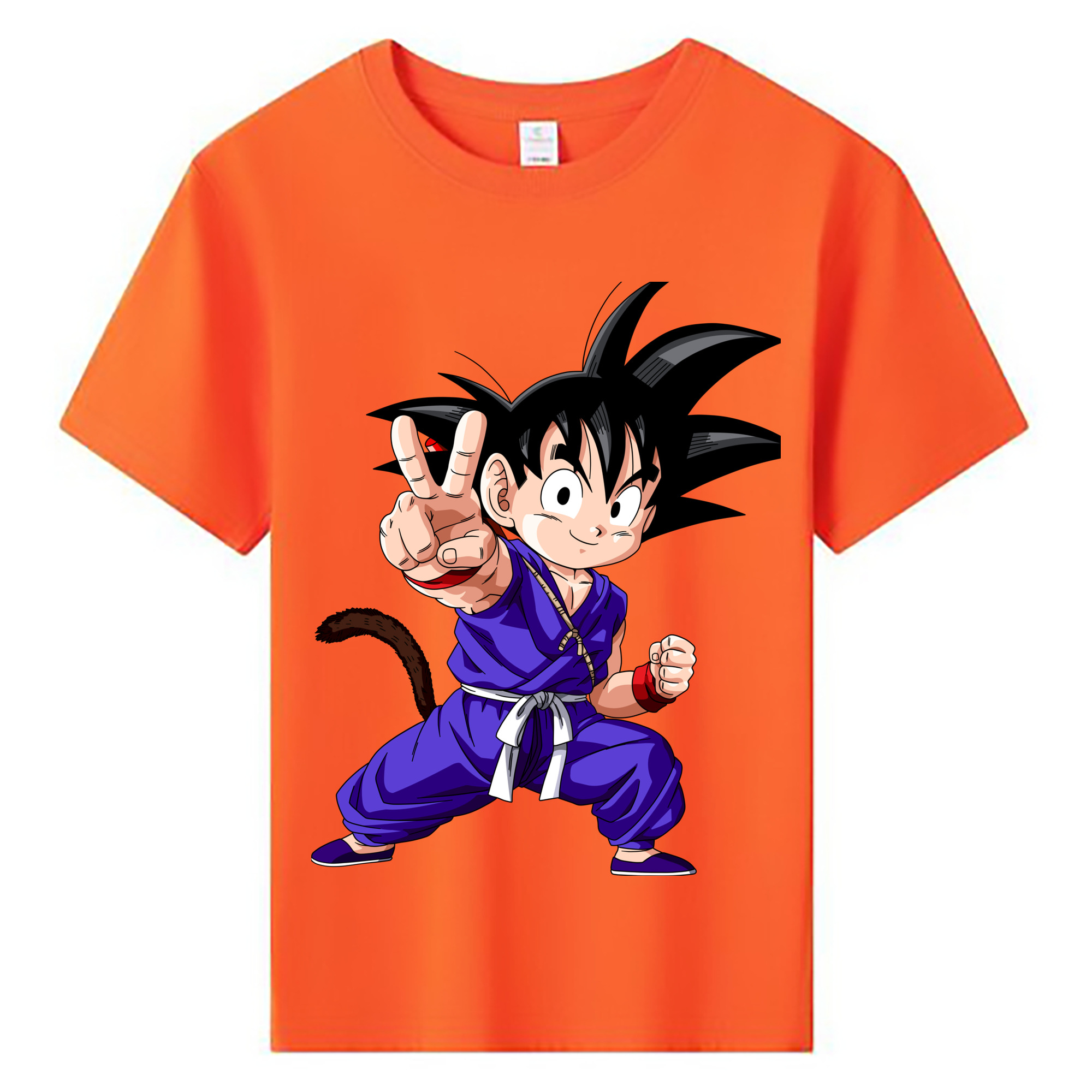 （画像用） ドラゴンボール 孫悟空（そん ごくう）Son Goku カカロット DRAGON BALL Kakarotto 綿100％キッズTシャツ（フロントプリント）