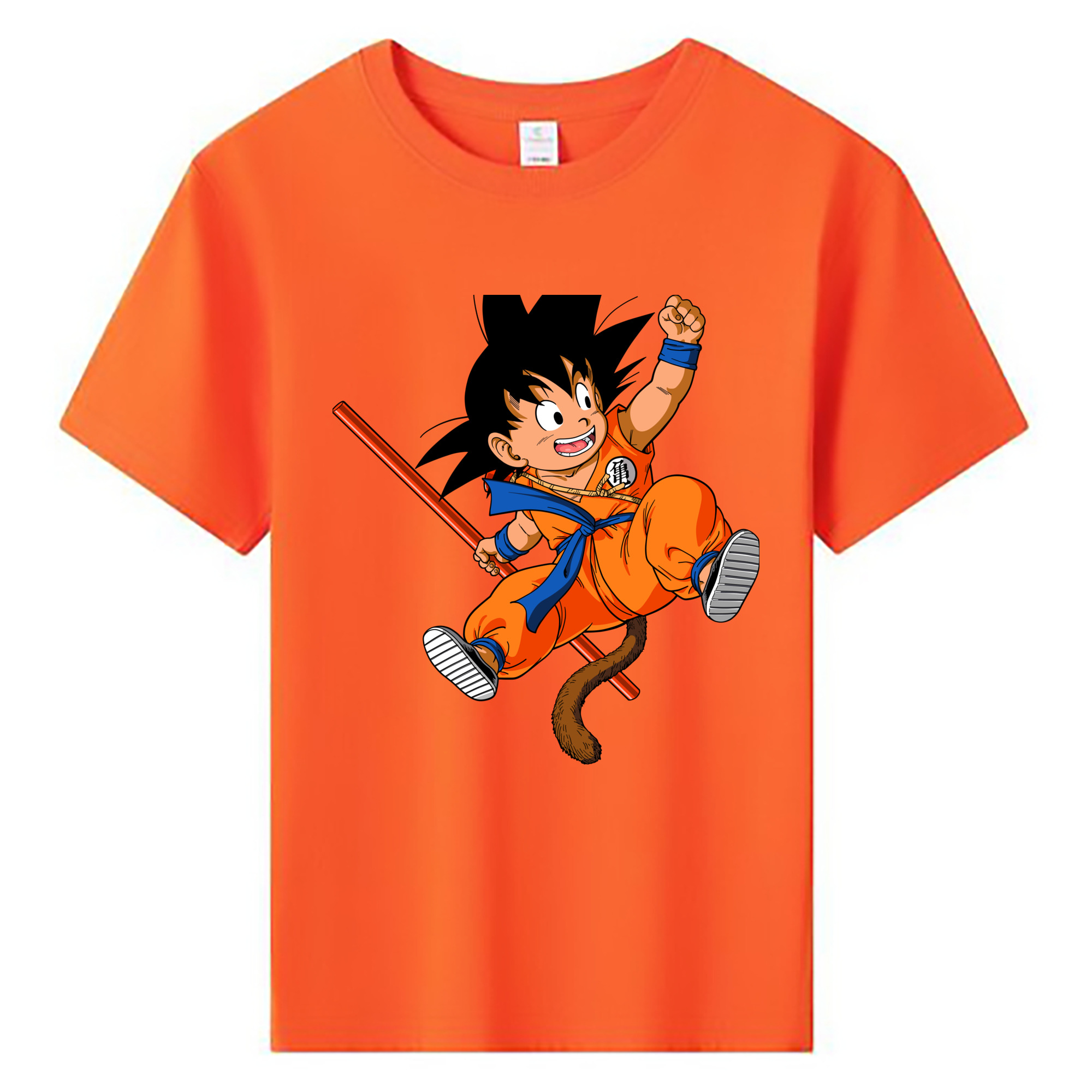 （画像用） ドラゴンボール 孫悟空（そん ごくう）Son Goku カカロット DRAGON BALL Kakarotto 綿100％キッズTシャツ（フロントプリント）