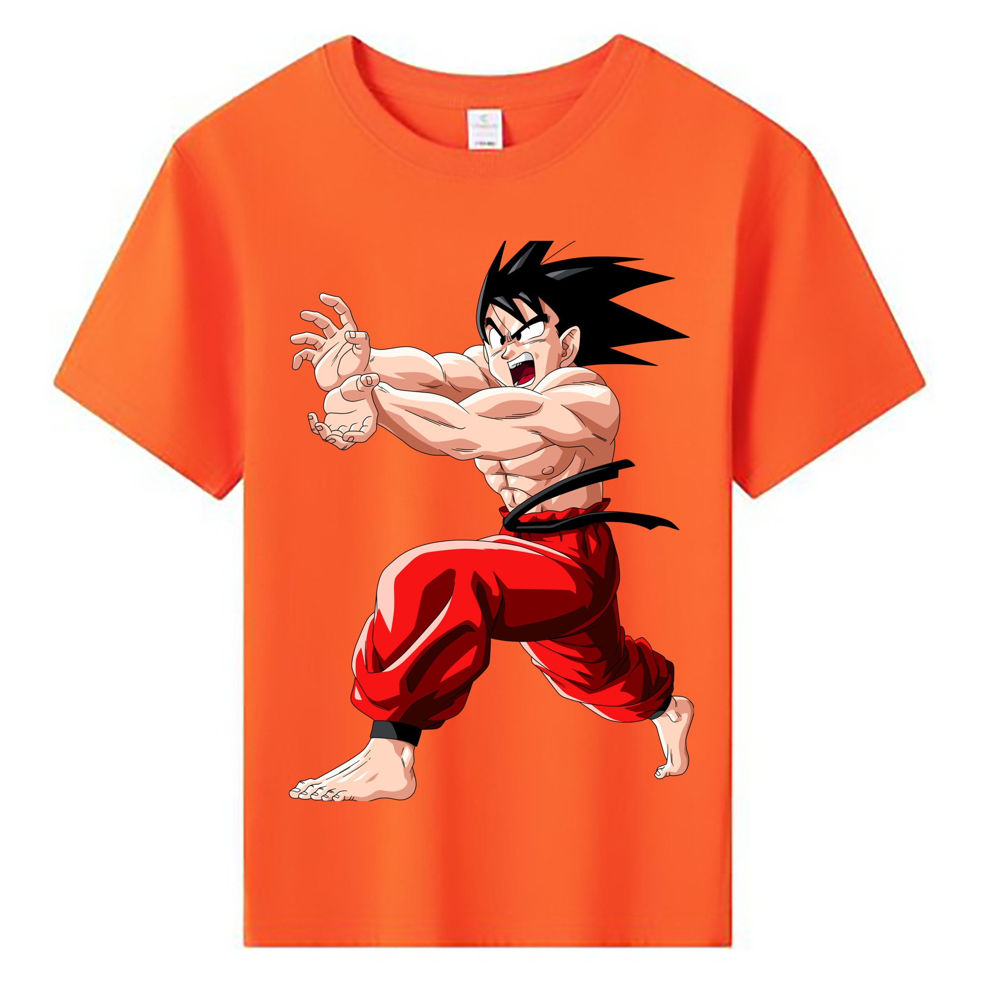 （画像用） ドラゴンボール 孫悟空（そん ごくう）Son Goku カカロット DRAGON BALL Kakarotto 綿100％キッズTシャツ（フロントプリント）