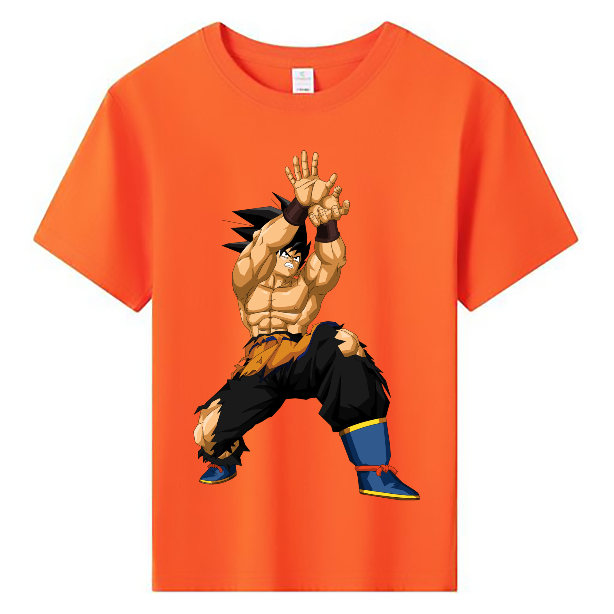 （画像用） ドラゴンボール 孫悟空（そん ごくう）Son Goku カカロット DRAGON BALL Kakarotto 綿100％キッズTシャツ（フロントプリント）