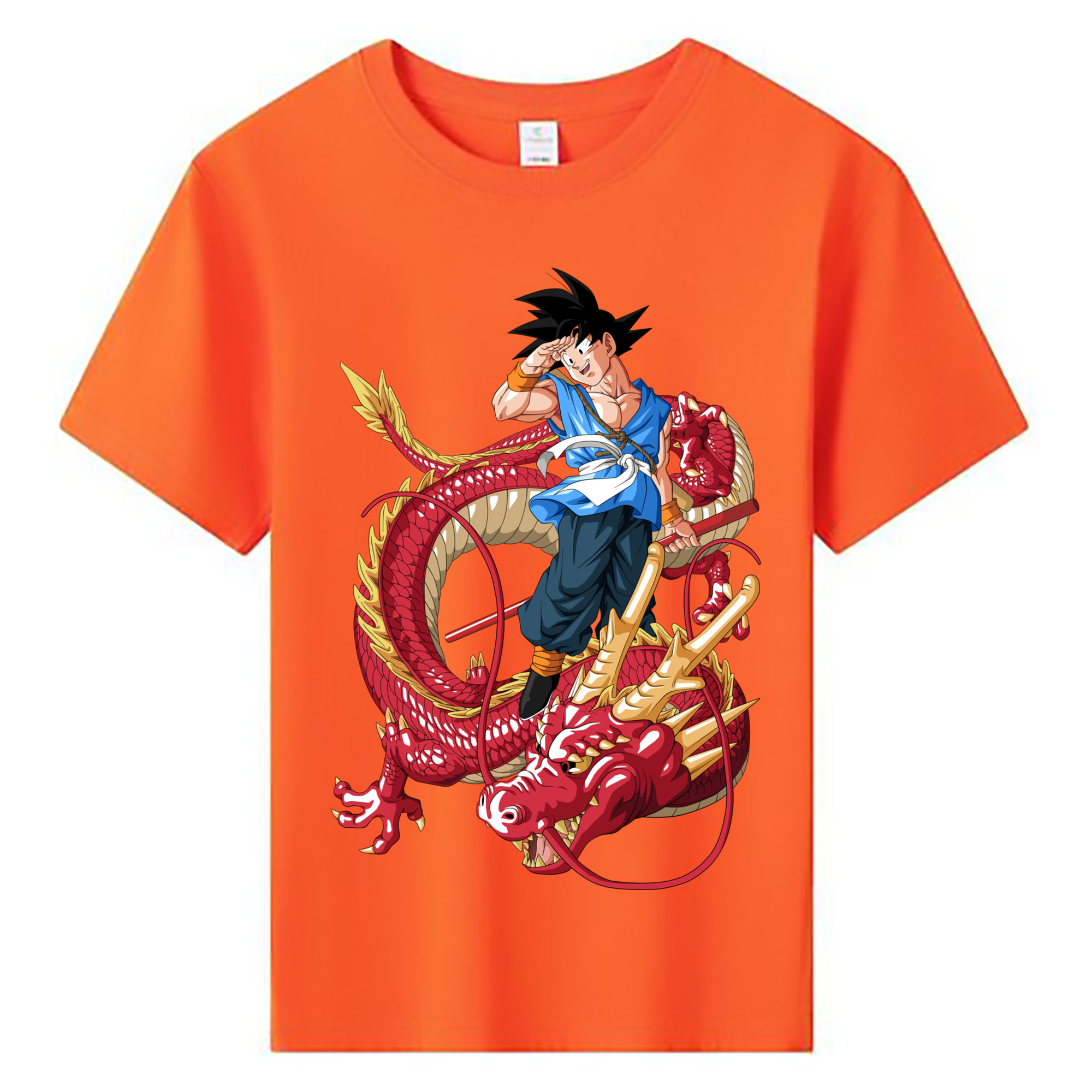 （画像用） ドラゴンボール 孫悟空（そん ごくう）Son Goku カカロット DRAGON BALL Kakarotto 綿100％キッズTシャツ（フロントプリント）
