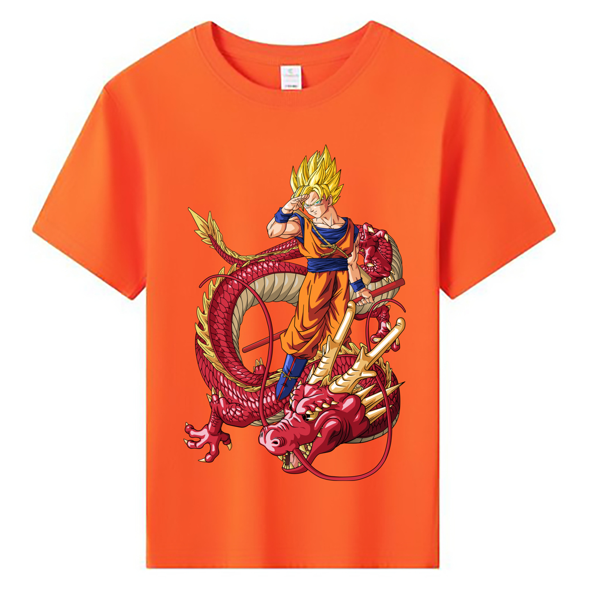 （画像用） ドラゴンボール 孫悟空（そん ごくう）Son Goku カカロット DRAGON BALL Kakarotto 綿100％キッズTシャツ（フロントプリント）