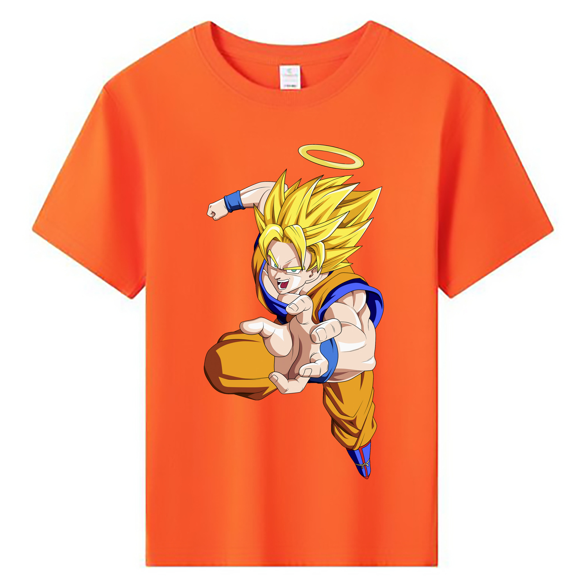 （画像用） ドラゴンボール 孫悟空（そん ごくう）Son Goku カカロット DRAGON BALL Kakarotto 綿100％キッズTシャツ（フロントプリント）