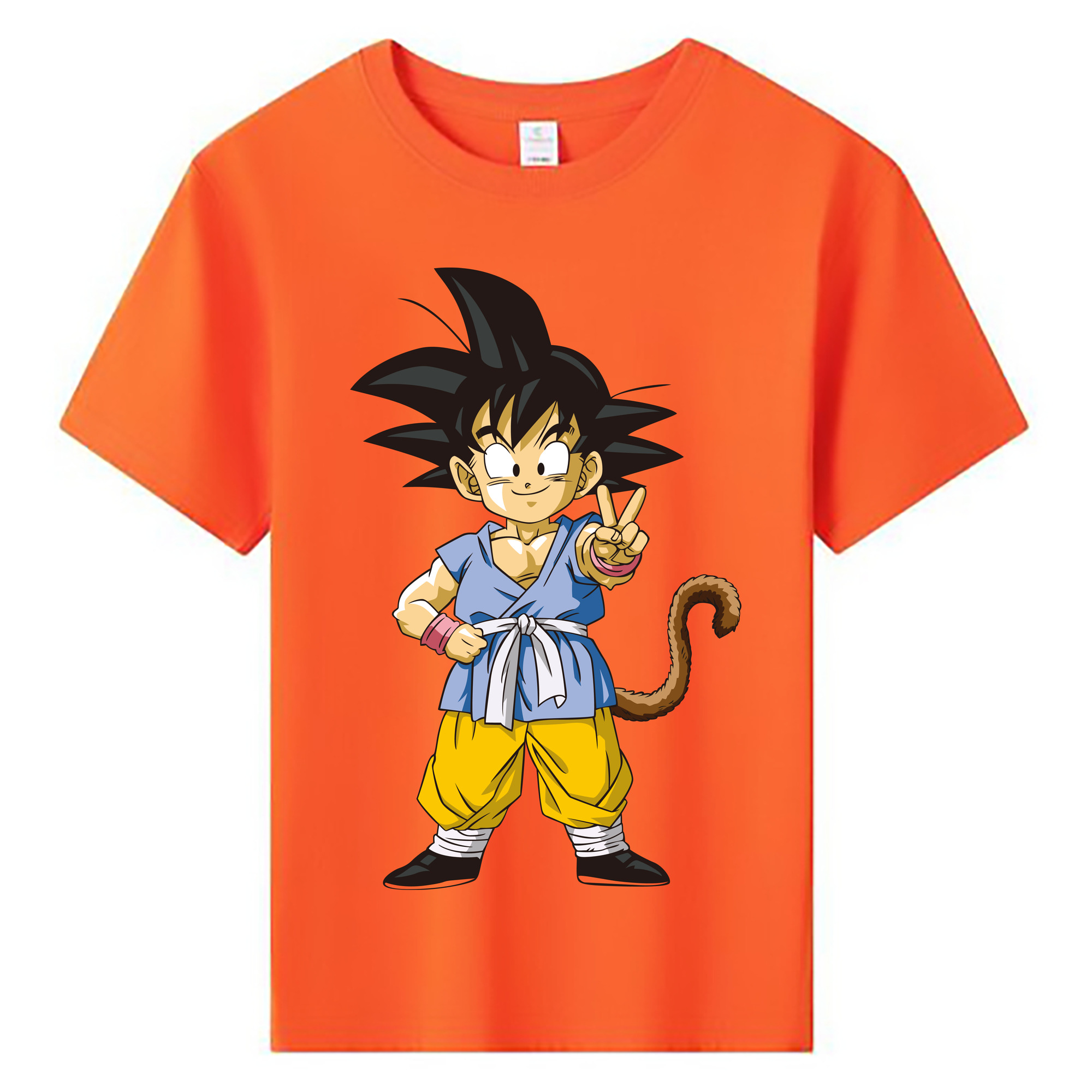 （画像用） ドラゴンボール 孫悟空（そん ごくう）Son Goku カカロット DRAGON BALL Kakarotto 綿100％キッズTシャツ（フロントプリント）