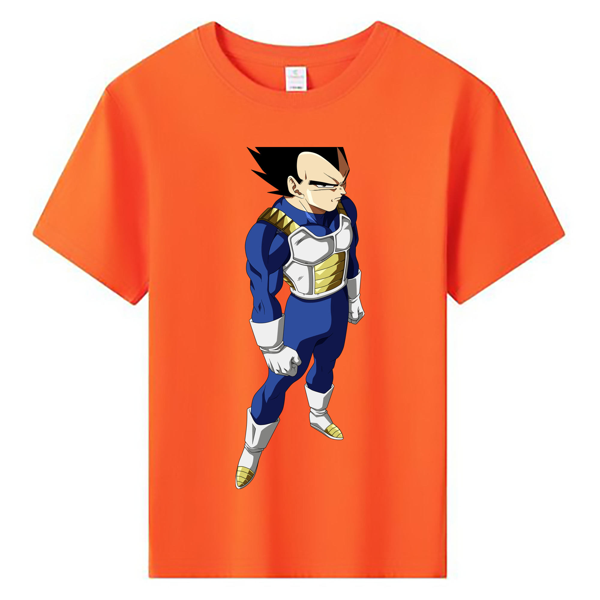 （画像用） ドラゴンボール ベジータ四世（Bejīta Yonsei）DRAGON BALL Vegeta IV 綿100％キッズTシャツ（フロントプリント）