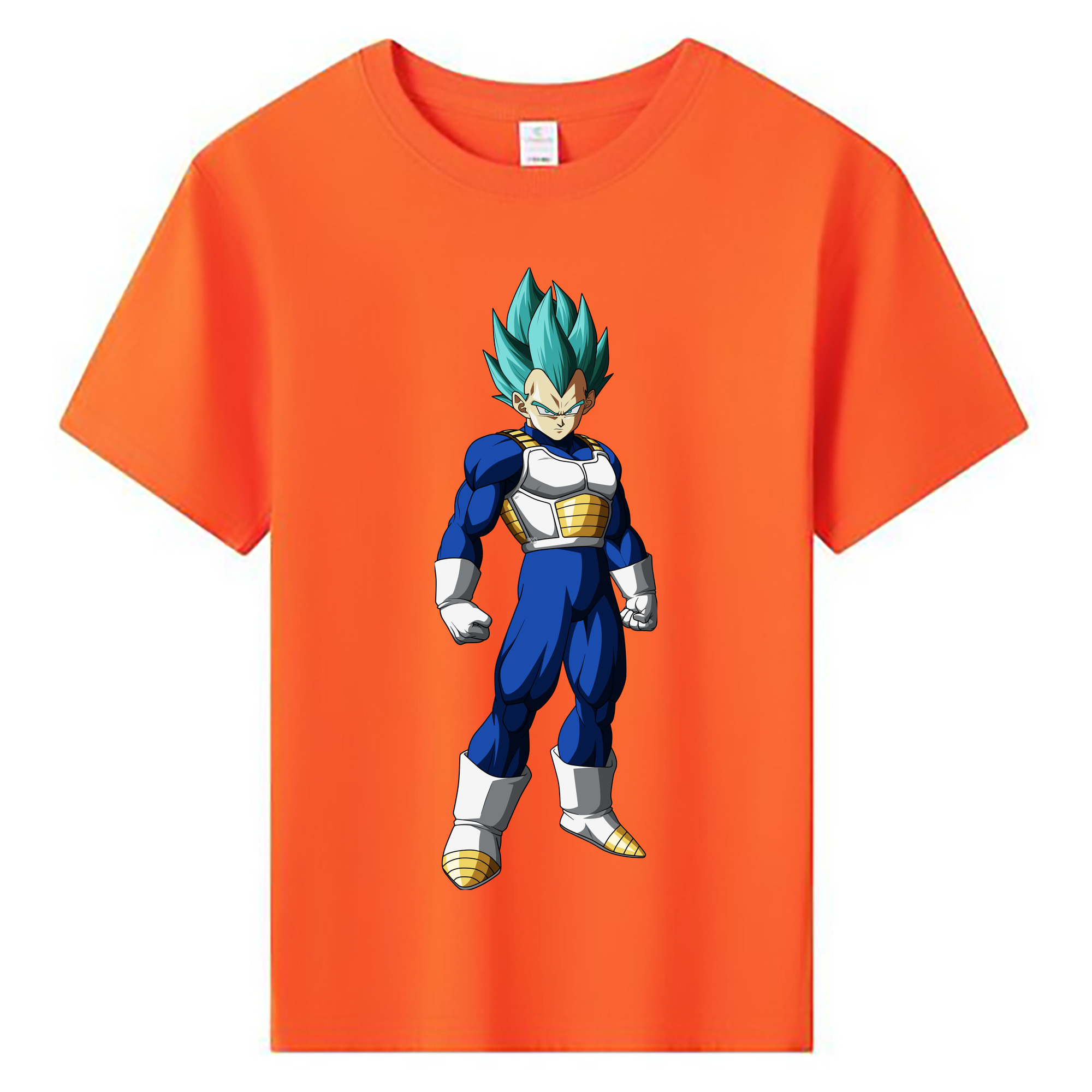 （画像用） ドラゴンボール ベジータ四世（Bejīta Yonsei）DRAGON BALL Vegeta IV 綿100％キッズTシャツ（フロントプリント）