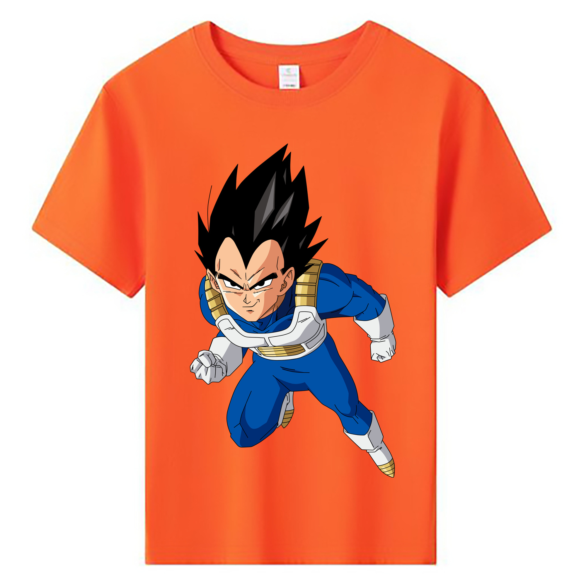 （画像用） ドラゴンボール ベジータ四世（Bejīta Yonsei）DRAGON BALL Vegeta IV 綿100％キッズTシャツ（フロントプリント）
