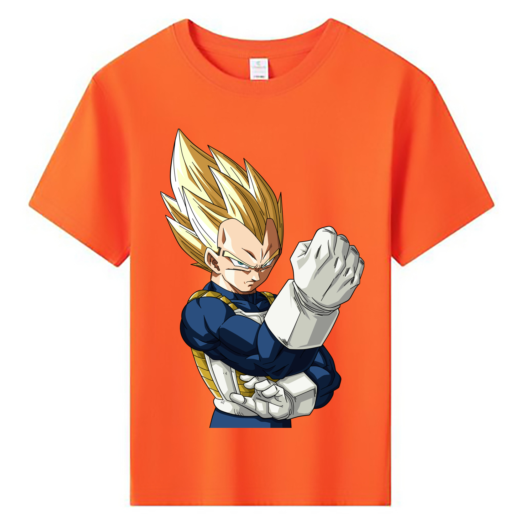 （画像用） ドラゴンボール ベジータ四世（Bejīta Yonsei）DRAGON BALL Vegeta IV 綿100％キッズTシャツ（フロントプリント）