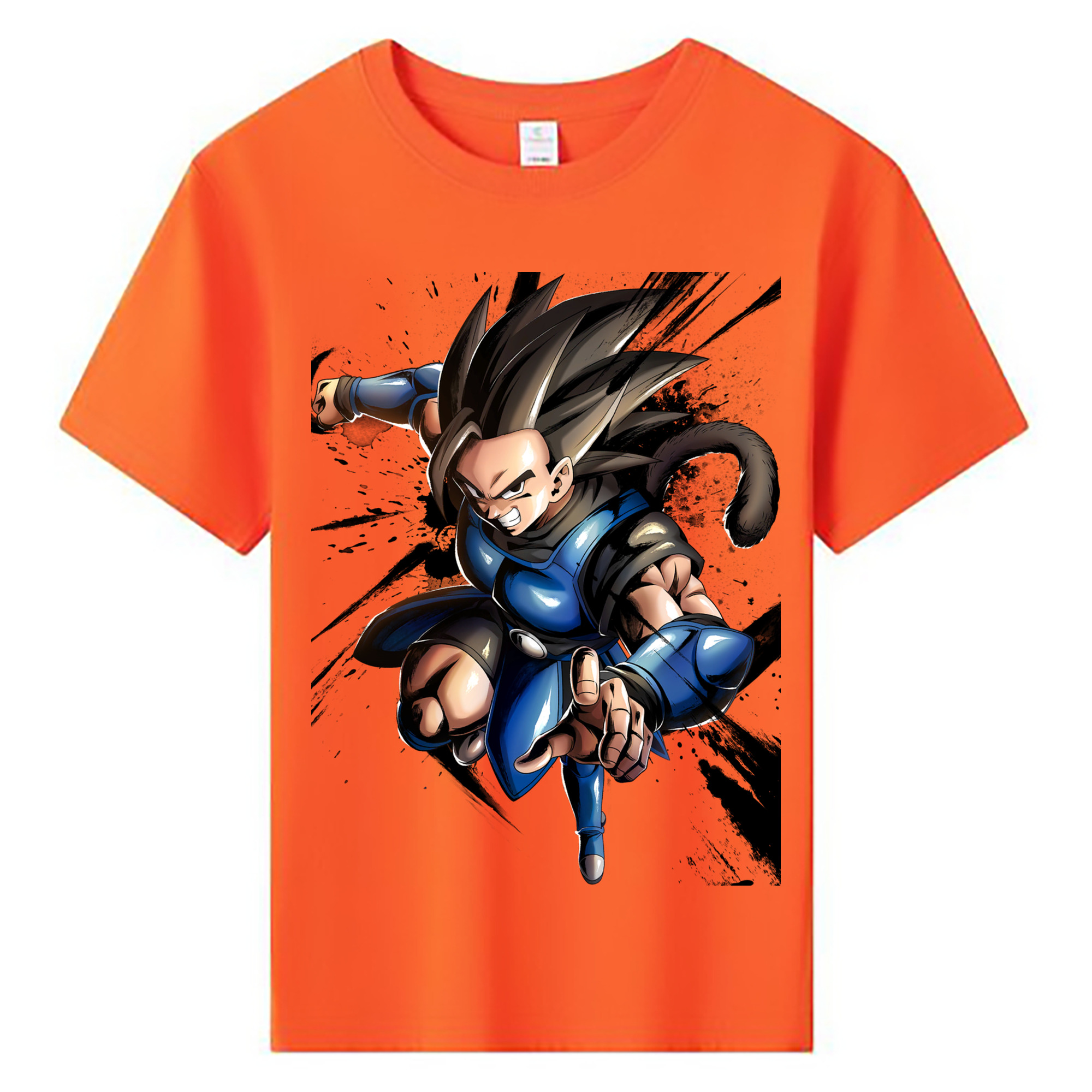 ドラゴンボール ベジータ四世（Bejīta Yonsei）DRAGON BALL Vegeta IV 綿100％キッズTシャツ（フロントプリント）