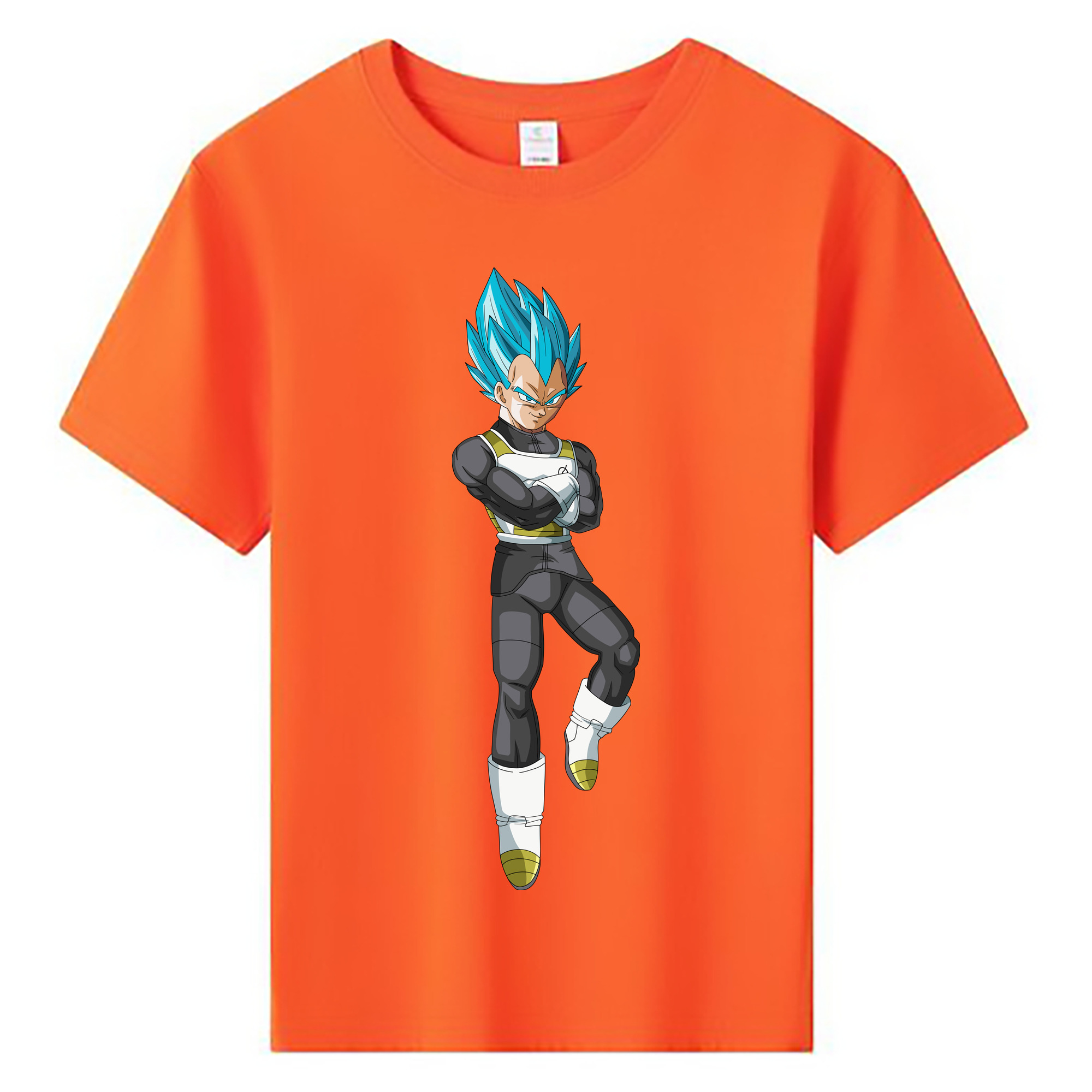 （画像用） ドラゴンボール ベジータ四世（Bejīta Yonsei）DRAGON BALL Vegeta IV 綿100％キッズTシャツ（フロントプリント）
