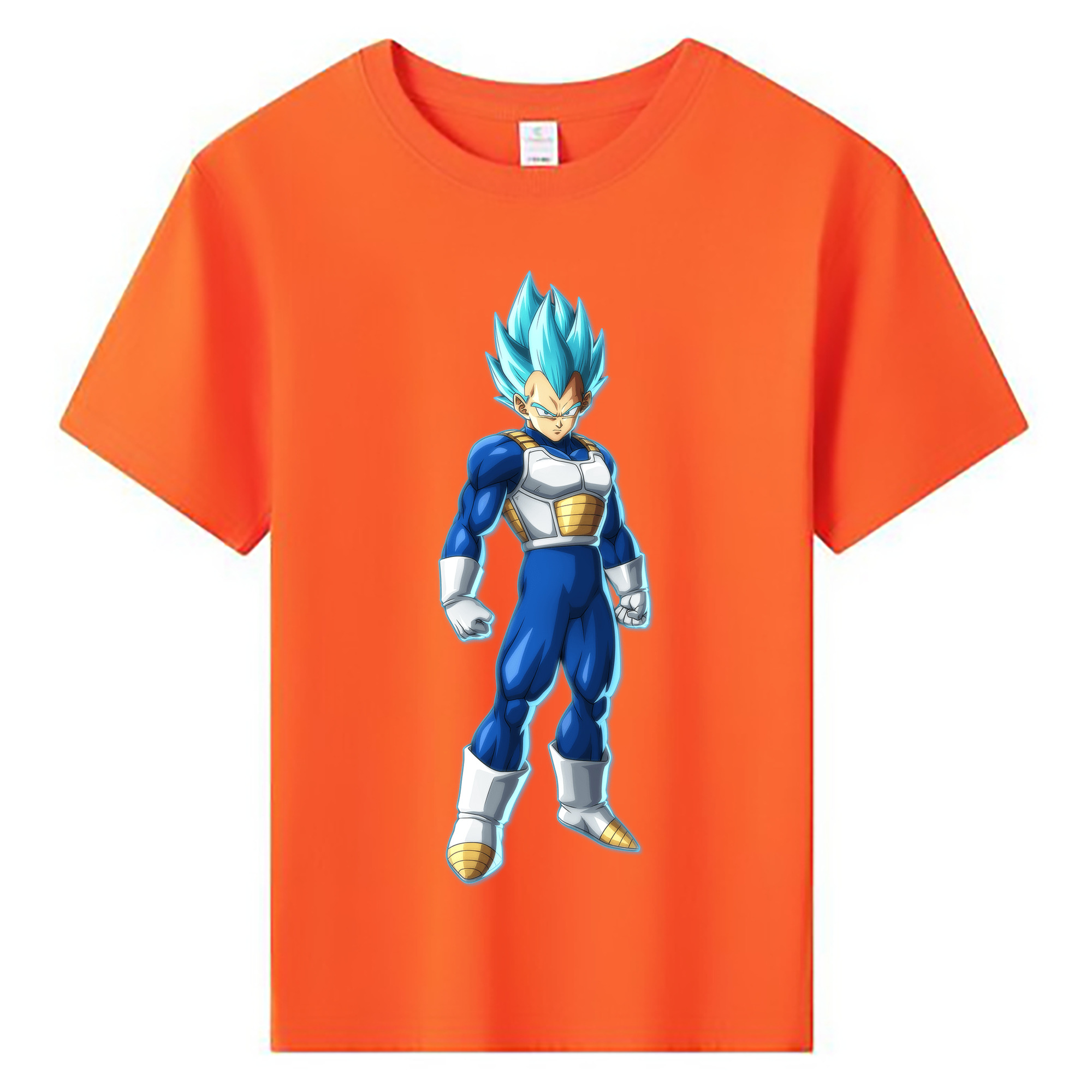 ドラゴンボール ベジータ四世（Bejīta Yonsei）DRAGON BALL Vegeta IV 綿100％キッズTシャツ（フロントプリント）