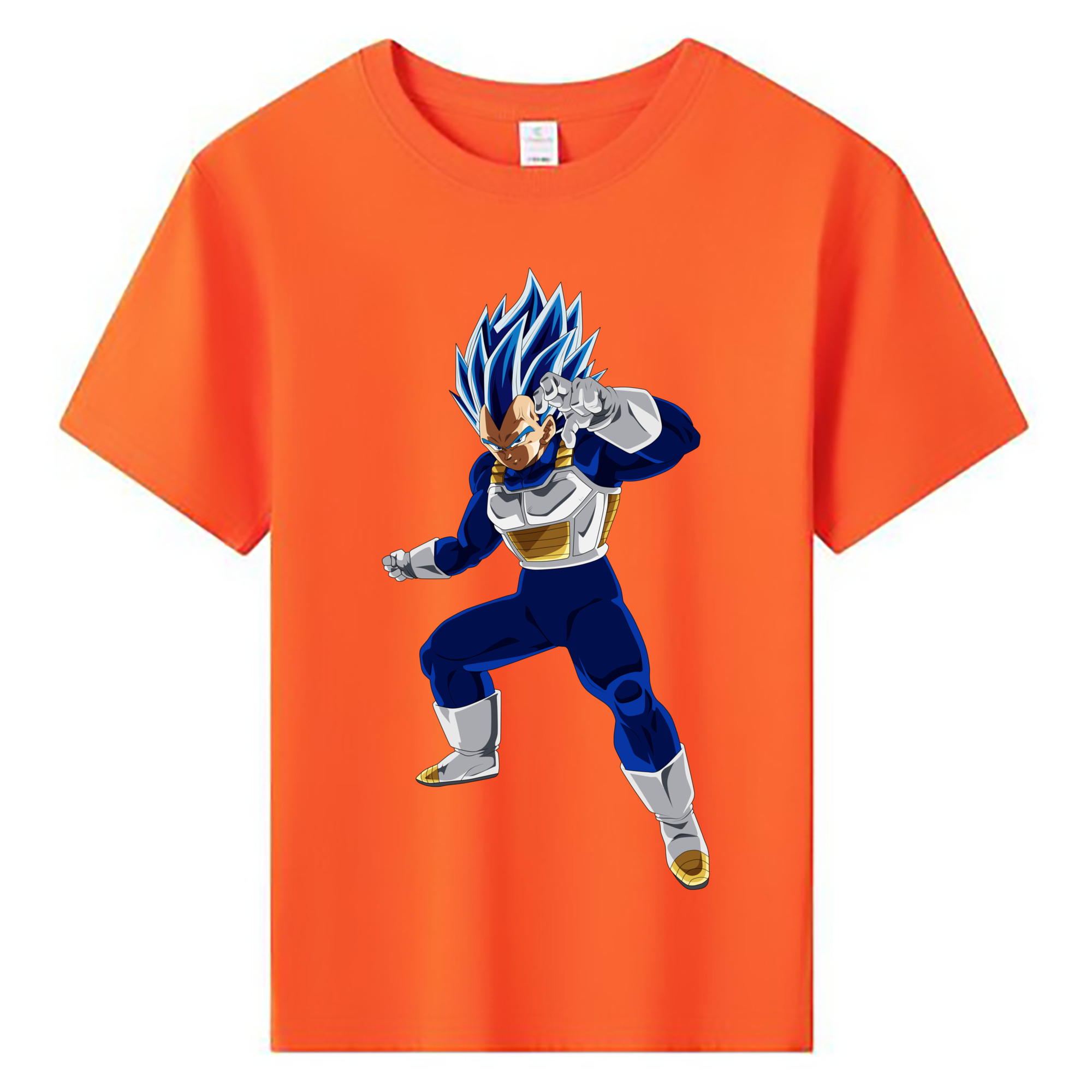 （画像用） ドラゴンボール ベジータ四世（Bejīta Yonsei）DRAGON BALL Vegeta IV 綿100％キッズTシャツ（フロントプリント）