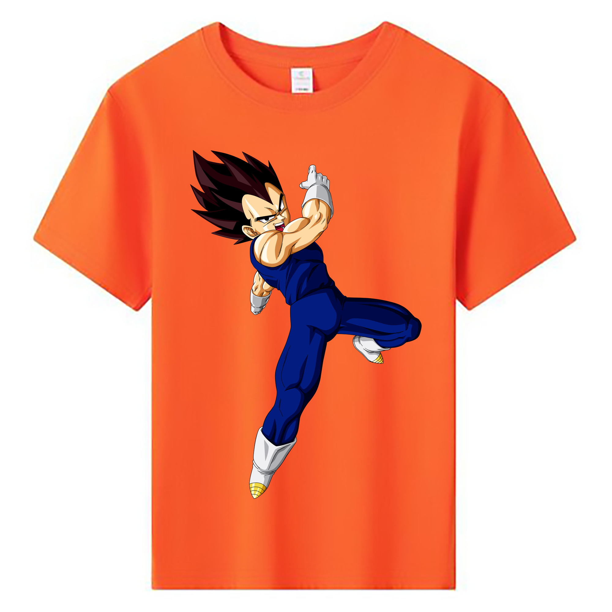 （画像用） ドラゴンボール ベジータ四世（Bejīta Yonsei）DRAGON BALL Vegeta IV 綿100％キッズTシャツ（フロントプリント）