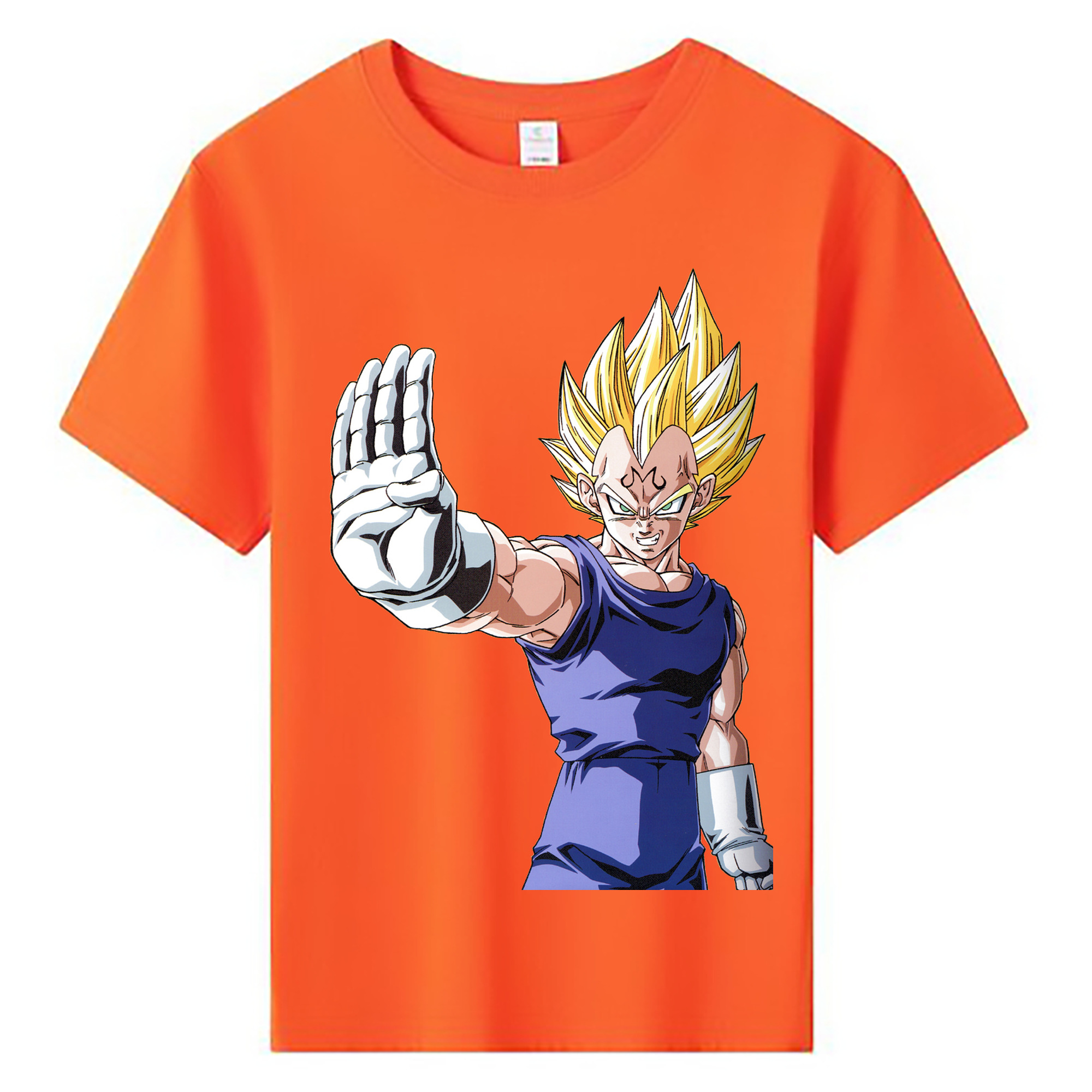 （画像用） ドラゴンボール ベジータ四世（Bejīta Yonsei）DRAGON BALL Vegeta IV 綿100％キッズTシャツ（フロントプリント）
