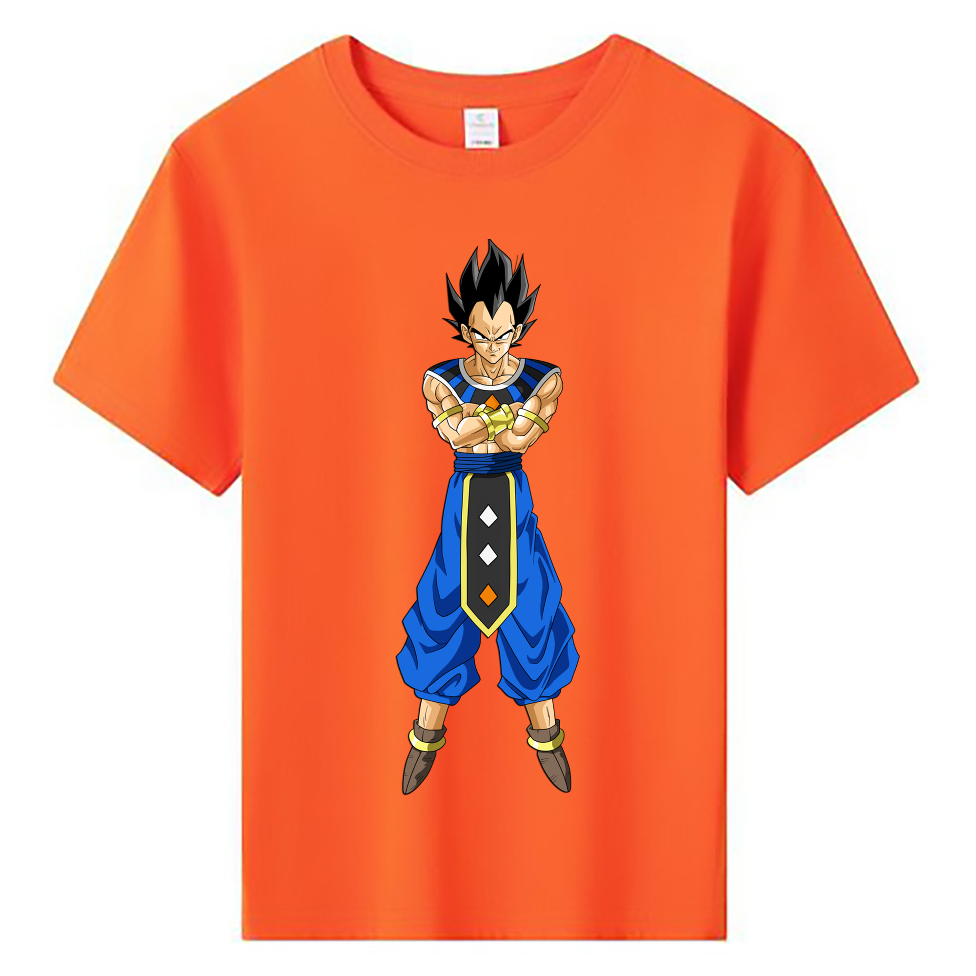 （画像用） ドラゴンボール ベジータ四世（Bejīta Yonsei）DRAGON BALL Vegeta IV 綿100％キッズTシャツ（フロントプリント）