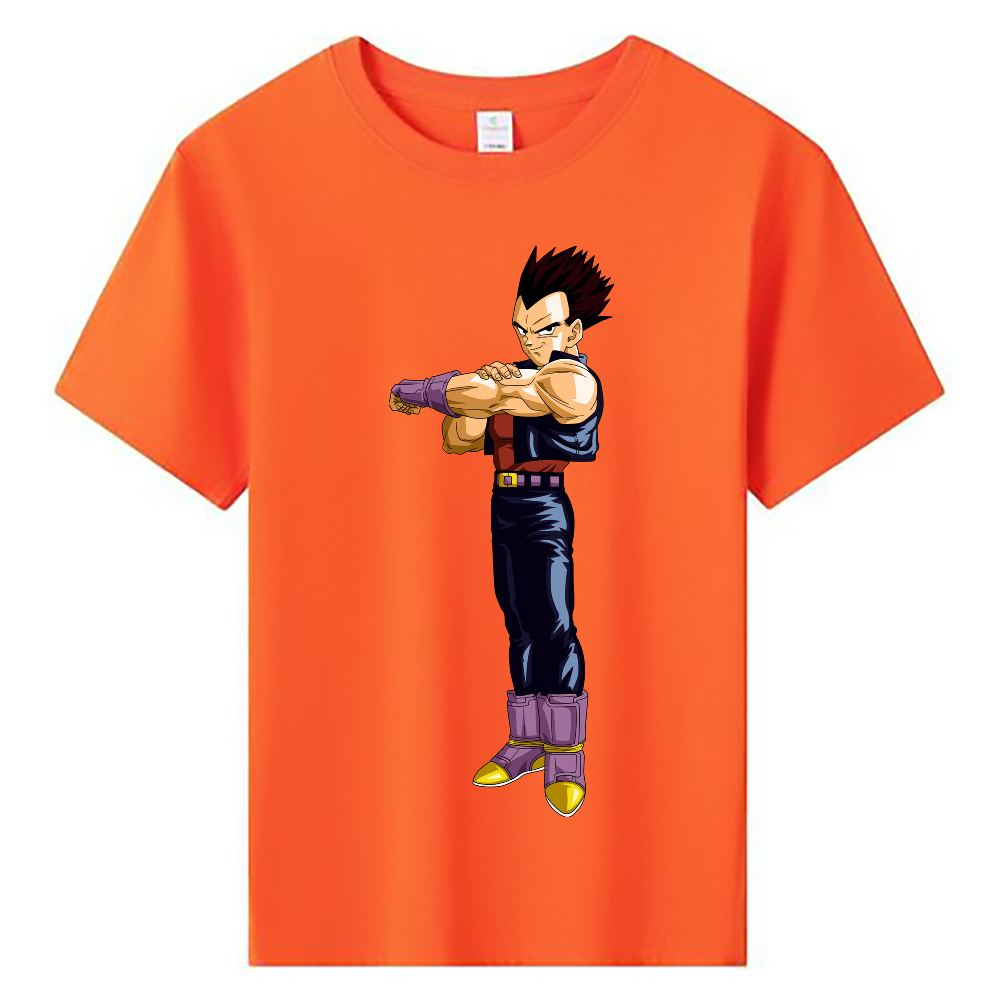 （画像用） ドラゴンボール ベジータ四世（Bejīta Yonsei）DRAGON BALL Vegeta IV 綿100％キッズTシャツ（フロントプリント）