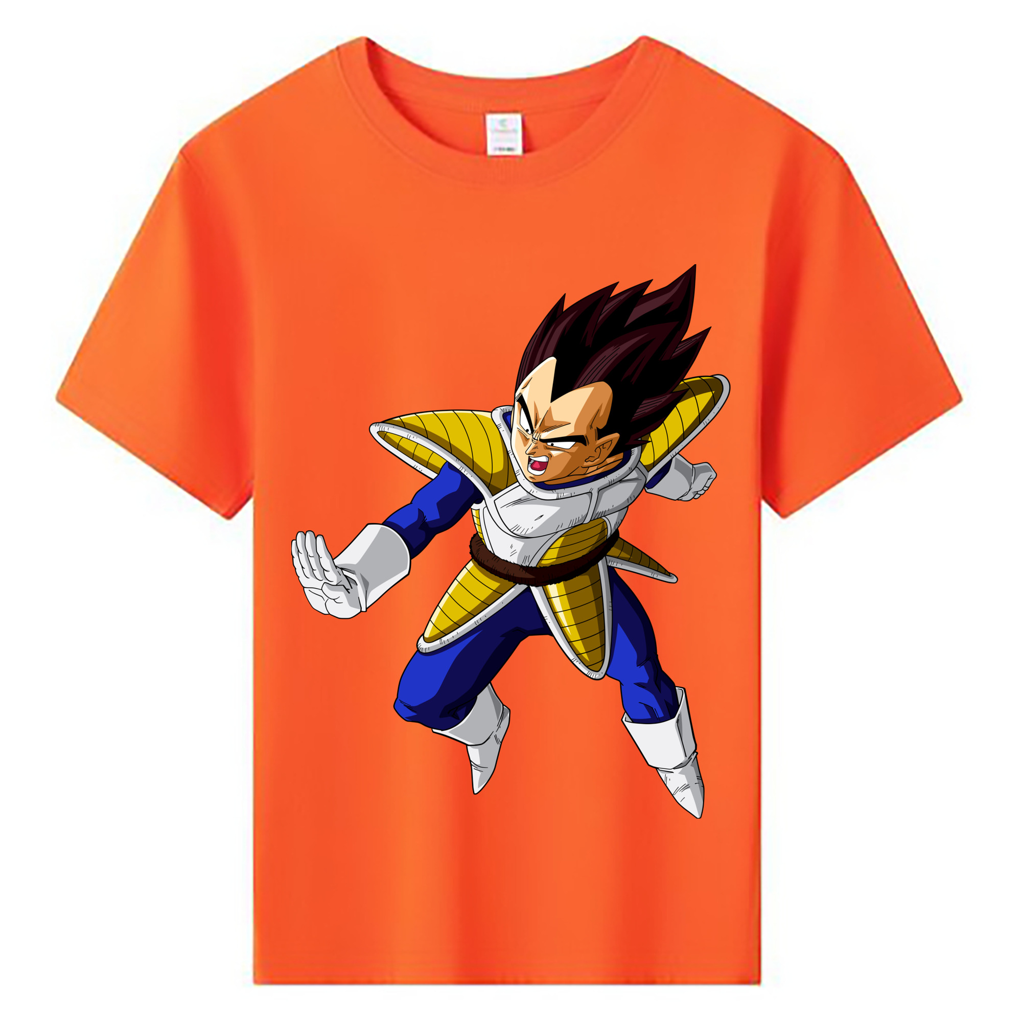（画像用） ドラゴンボール ベジータ四世（Bejīta Yonsei）DRAGON BALL Vegeta IV 綿100％キッズTシャツ（フロントプリント）