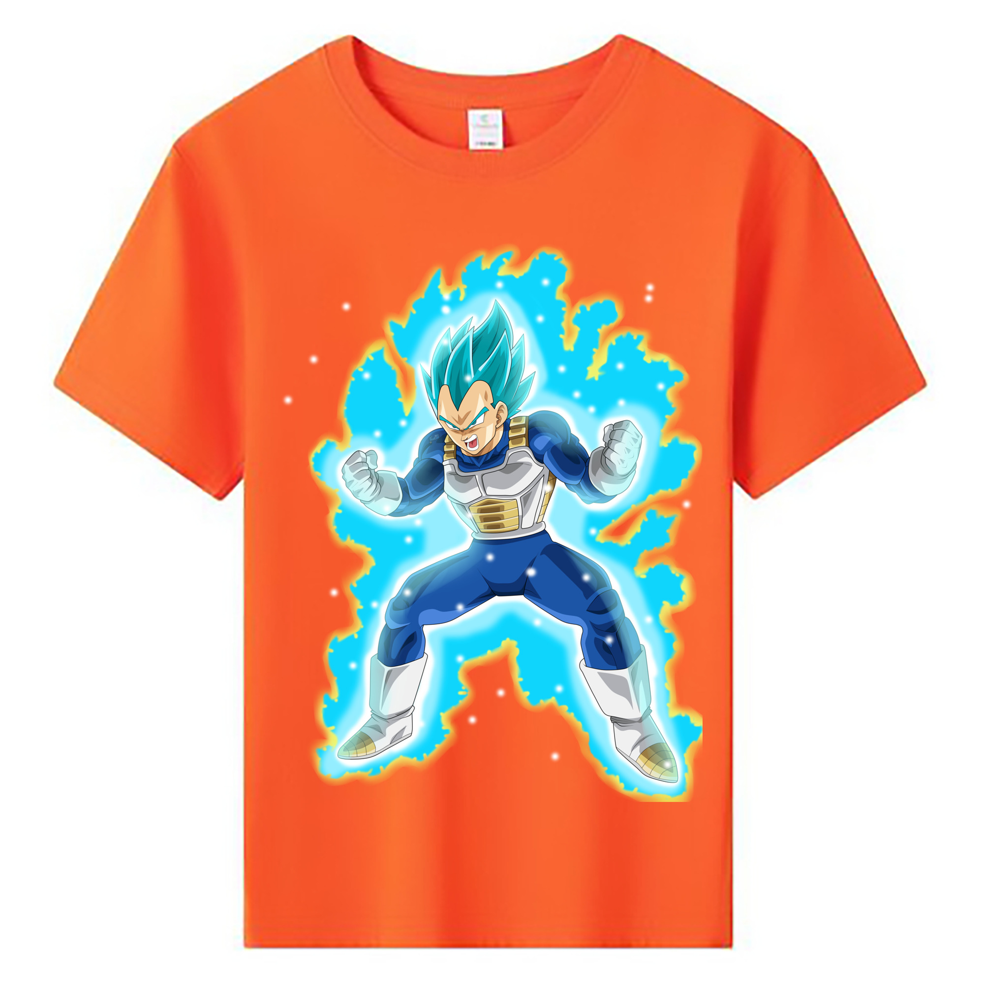 （画像用） ドラゴンボール ベジータ四世（Bejīta Yonsei）DRAGON BALL Vegeta IV 綿100％キッズTシャツ（フロントプリント）