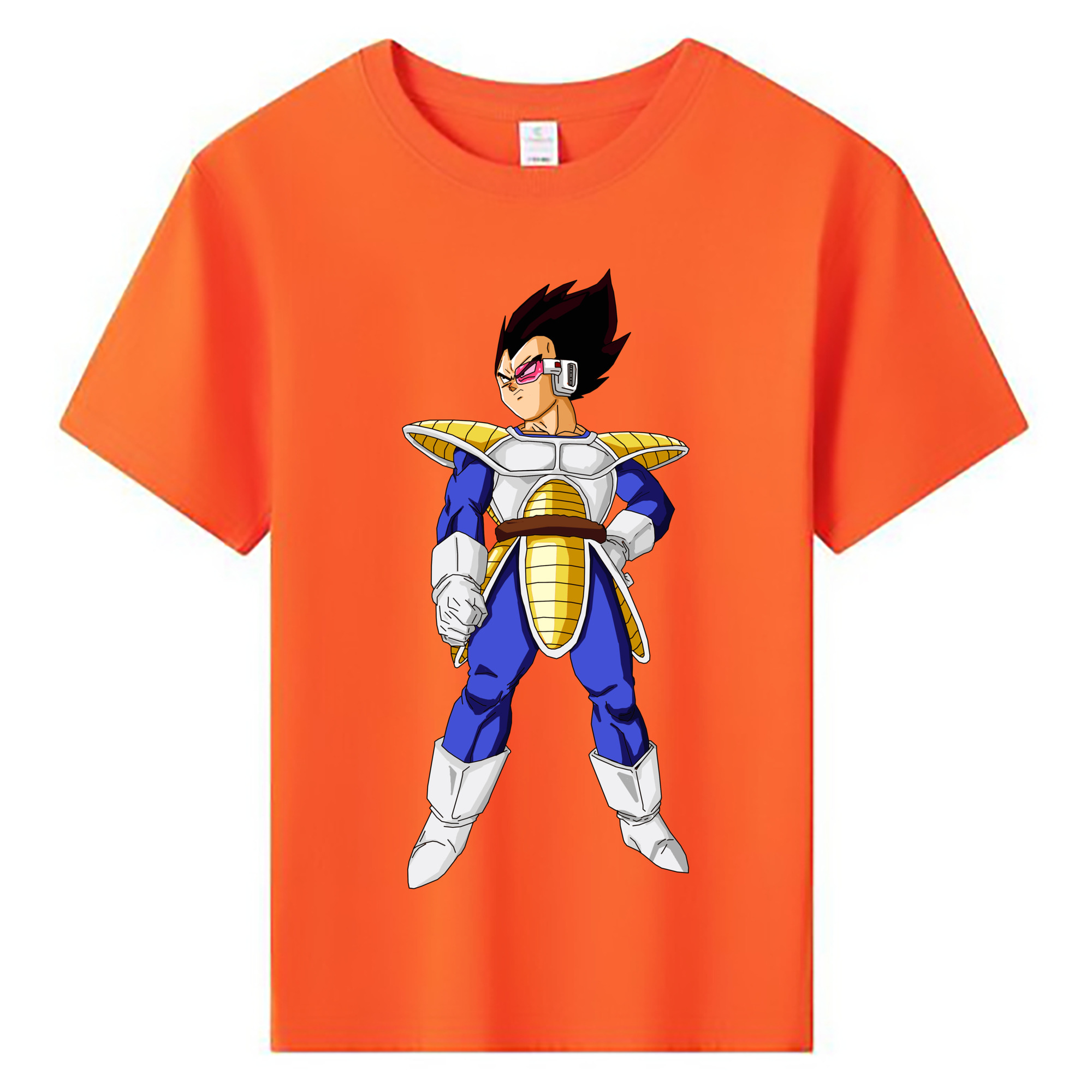 （画像用） ドラゴンボール ベジータ四世（Bejīta Yonsei）DRAGON BALL Vegeta IV 綿100％キッズTシャツ（フロントプリント）