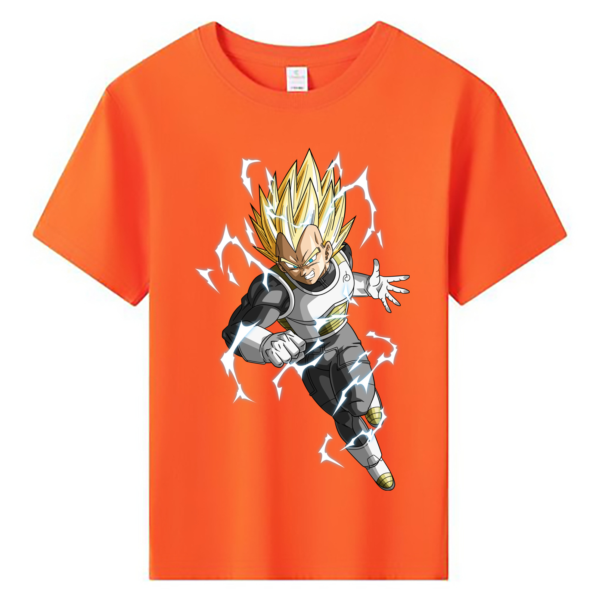 （画像用） ドラゴンボール ベジータ四世（Bejīta Yonsei）DRAGON BALL Vegeta IV 綿100％キッズTシャツ（フロントプリント）