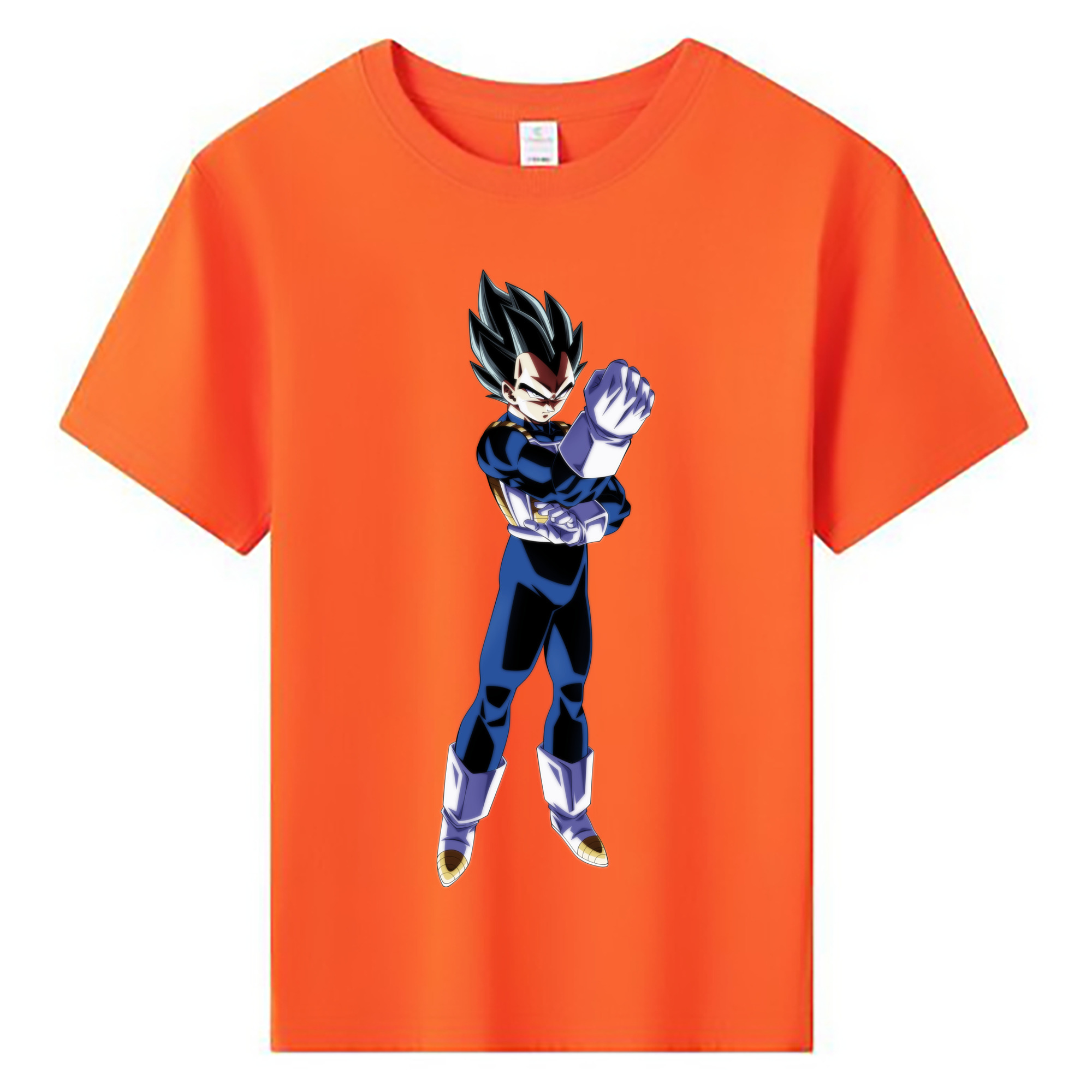 （画像用） ドラゴンボール ベジータ四世（Bejīta Yonsei）DRAGON BALL Vegeta IV 綿100％キッズTシャツ（フロントプリント）