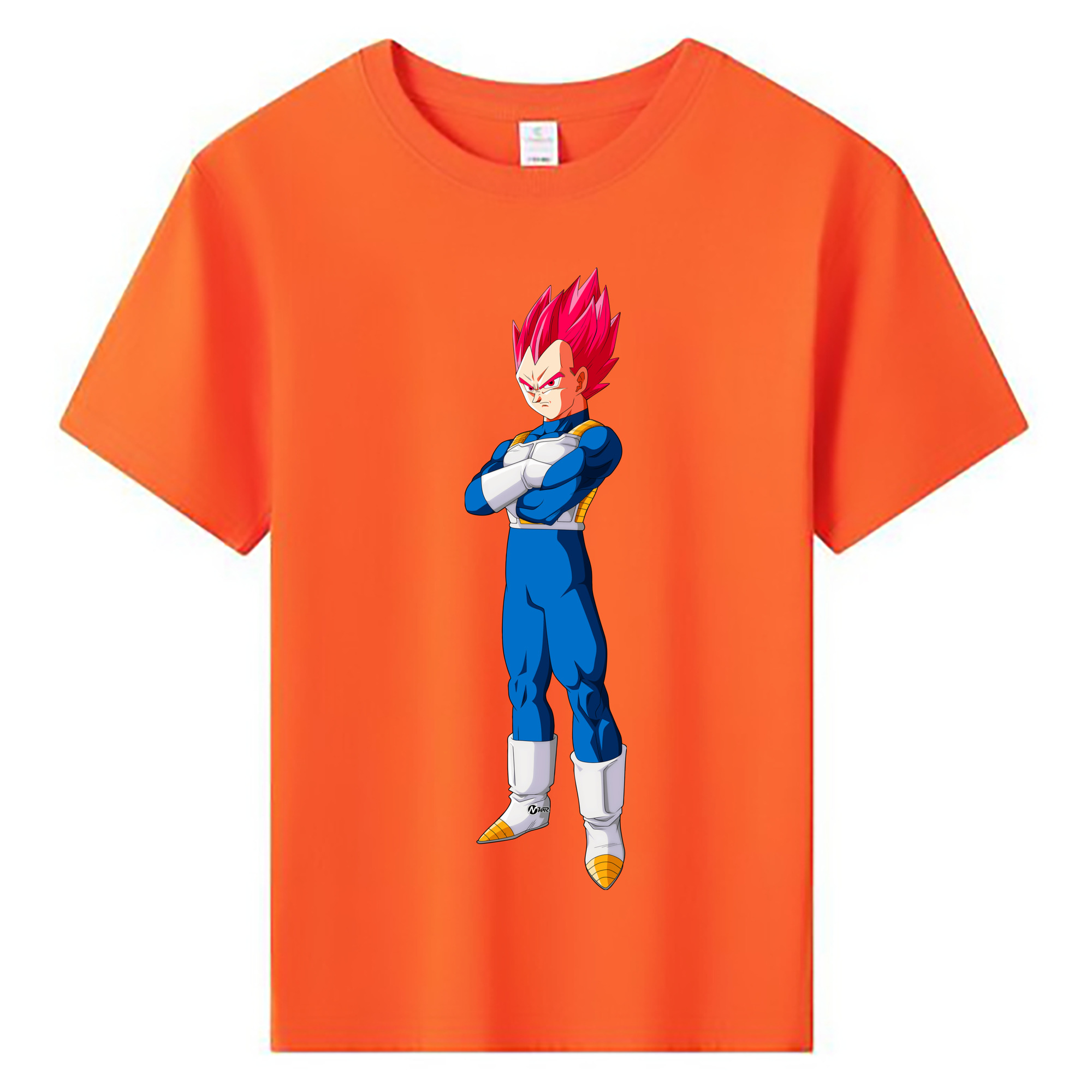 （画像用） ドラゴンボール ベジータ四世（Bejīta Yonsei）DRAGON BALL Vegeta IV 綿100％キッズTシャツ（フロントプリント）