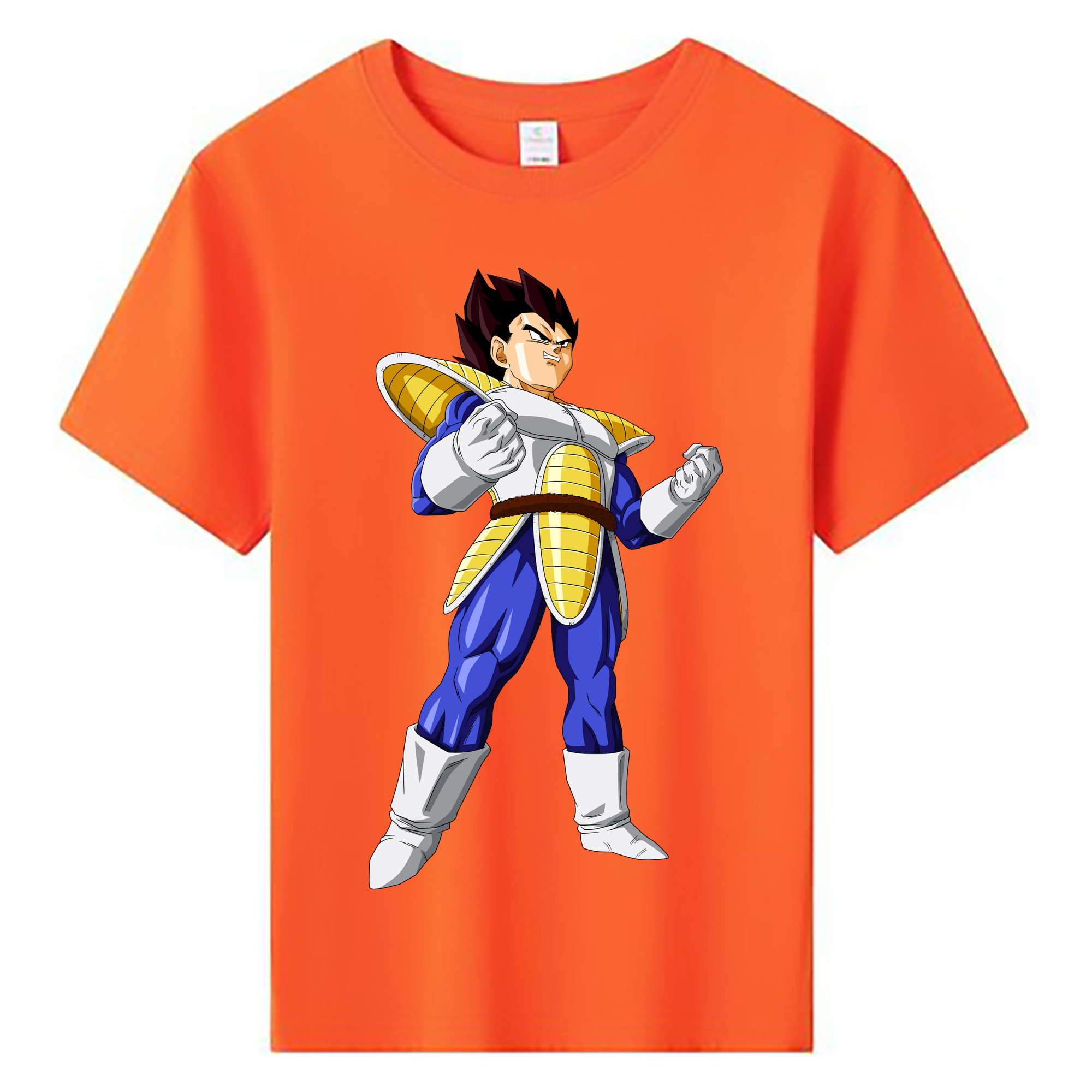 （画像用） ドラゴンボール ベジータ四世（Bejīta Yonsei）DRAGON BALL Vegeta IV 綿100％キッズTシャツ（フロントプリント）
