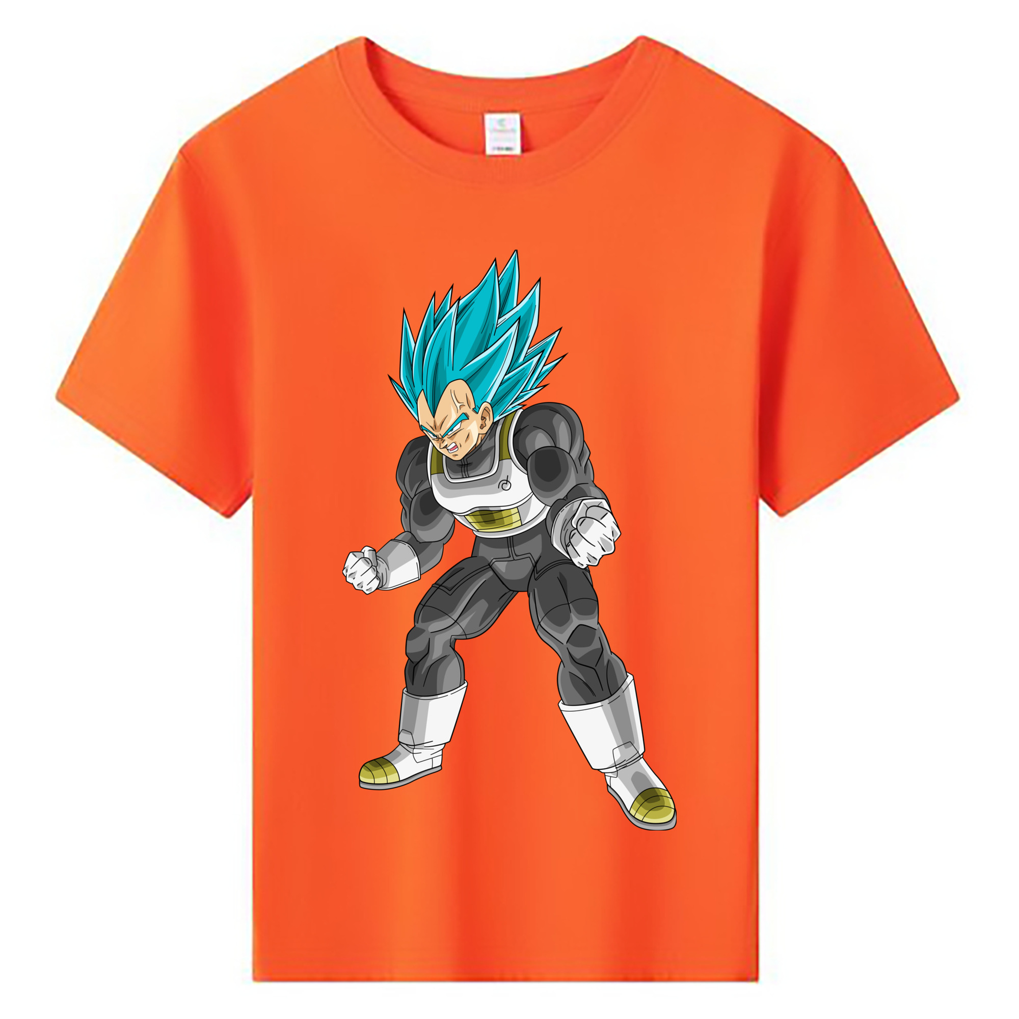 （画像用） ドラゴンボール ベジータ四世（Bejīta Yonsei）DRAGON BALL Vegeta IV 綿100％キッズTシャツ（フロントプリント）