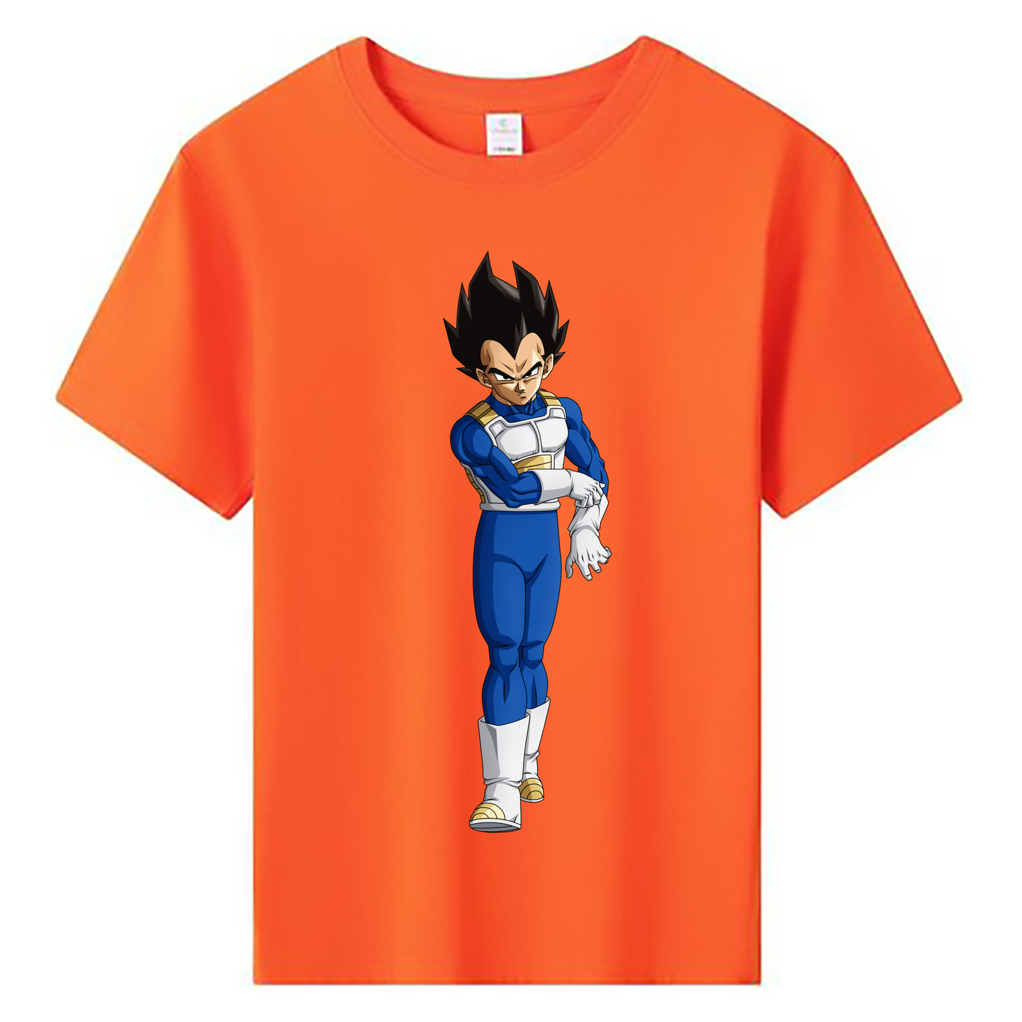 （画像用） ドラゴンボール ベジータ四世（Bejīta Yonsei）DRAGON BALL Vegeta IV 綿100％キッズTシャツ（フロントプリント）