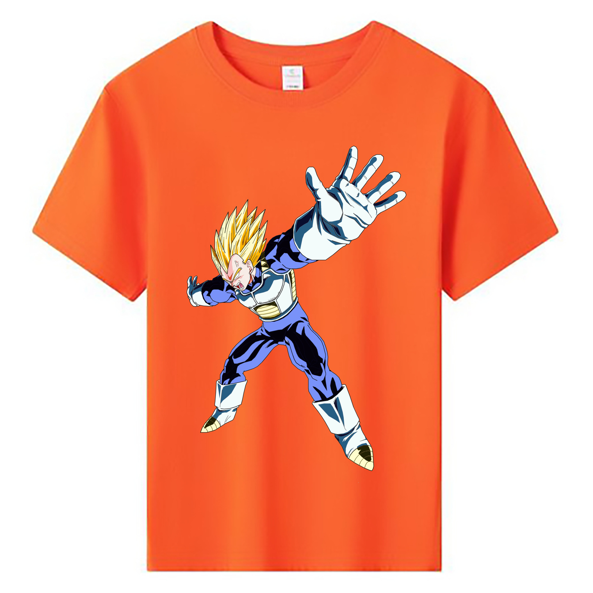 （画像用） ドラゴンボール ベジータ四世（Bejīta Yonsei）DRAGON BALL Vegeta IV 綿100％キッズTシャツ（フロントプリント）