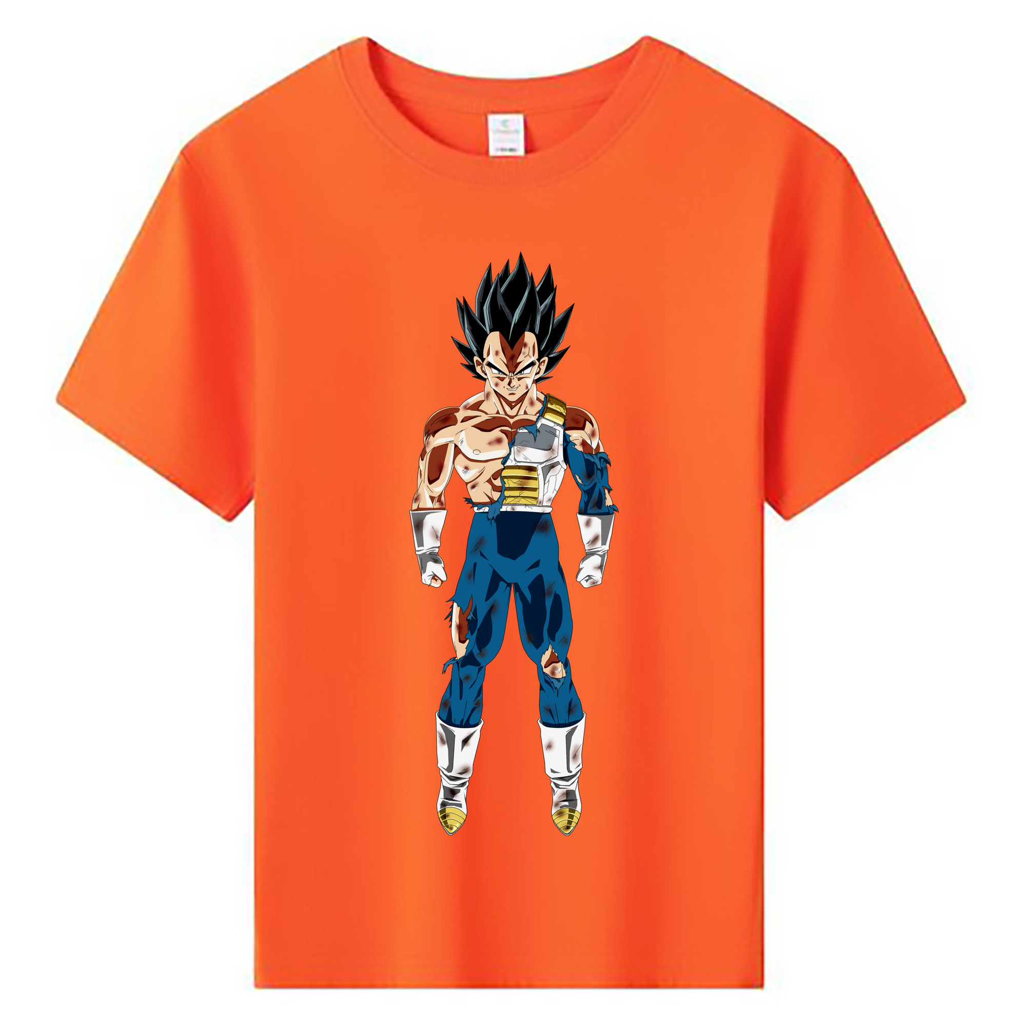 （画像用） ドラゴンボール ベジータ四世（Bejīta Yonsei）DRAGON BALL Vegeta IV 綿100％キッズTシャツ（フロントプリント）