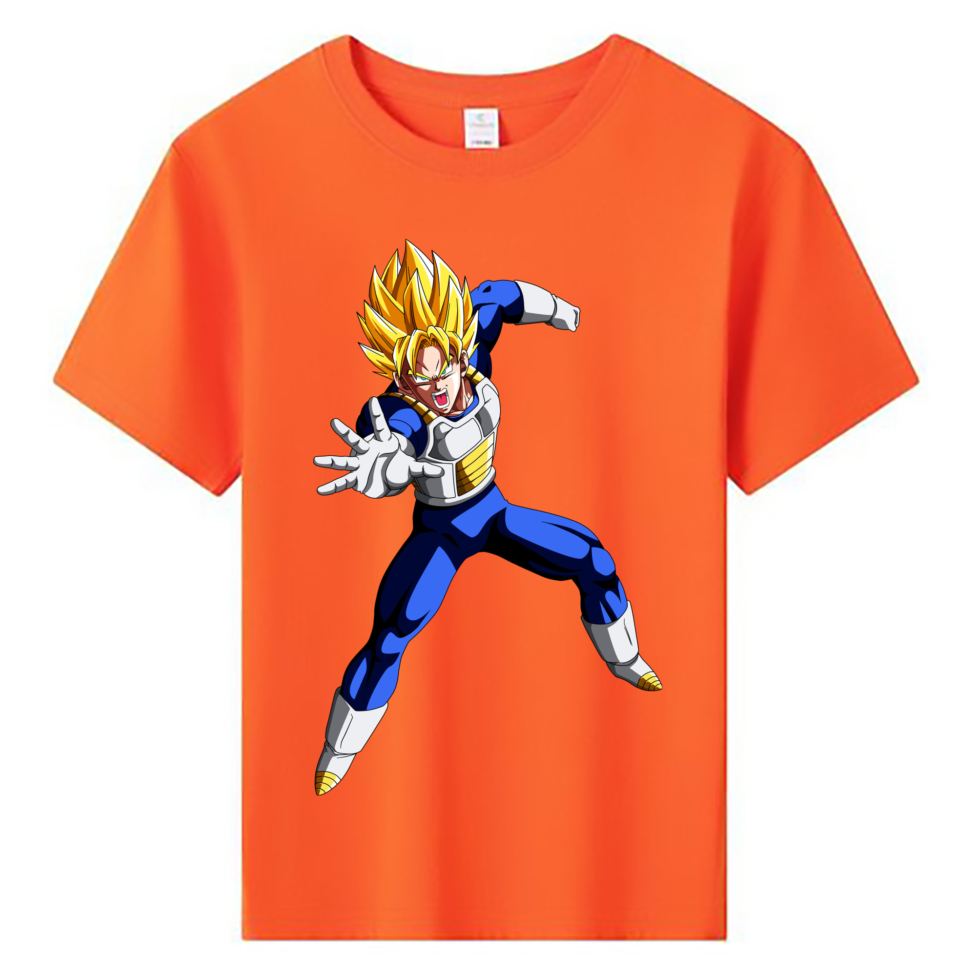 （画像用） ドラゴンボール ベジータ四世（Bejīta Yonsei）DRAGON BALL Vegeta IV 綿100％キッズTシャツ（フロントプリント）