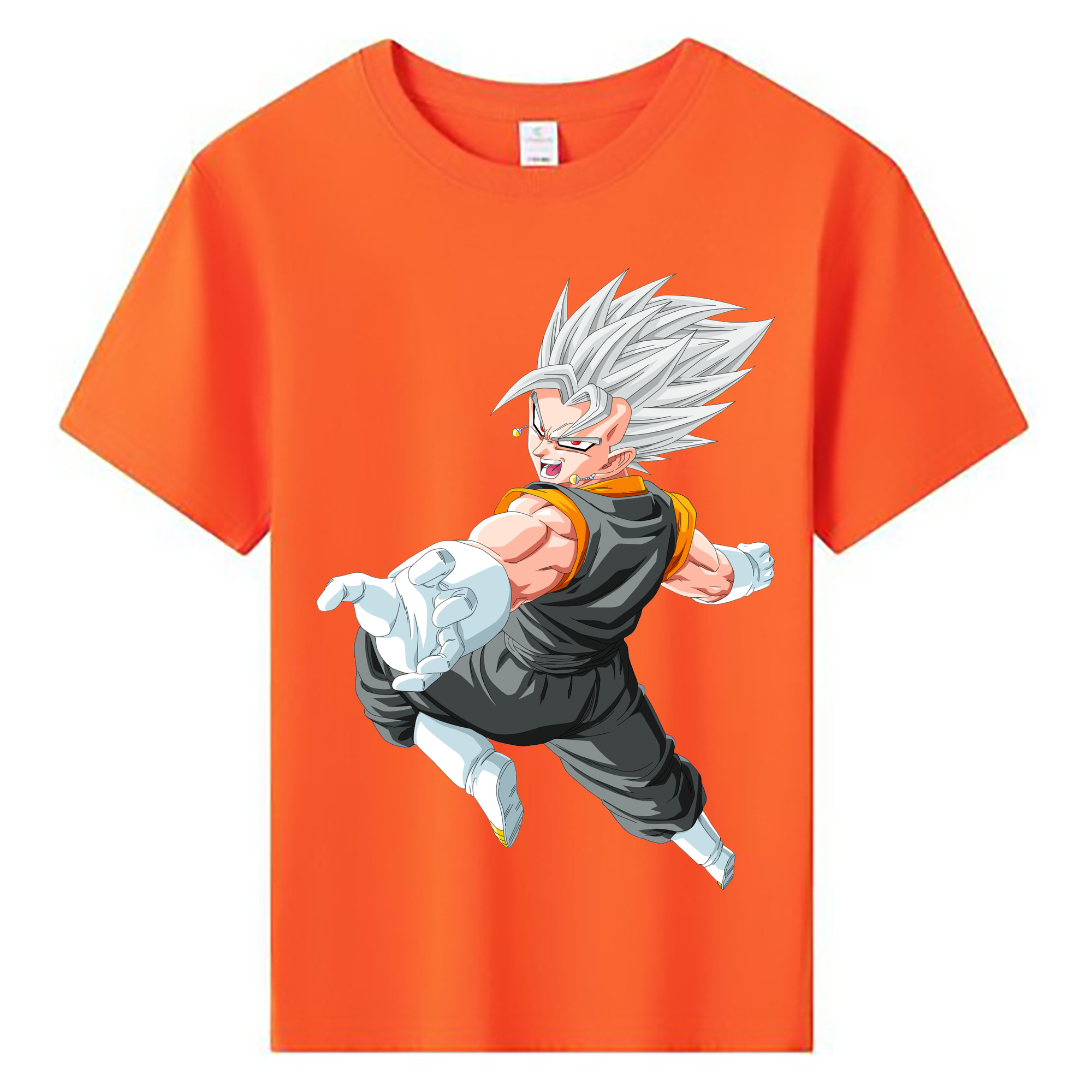 （画像用） ドラゴンボール ベジータ四世（Bejīta Yonsei）DRAGON BALL Vegeta IV 綿100％キッズTシャツ（フロントプリント）
