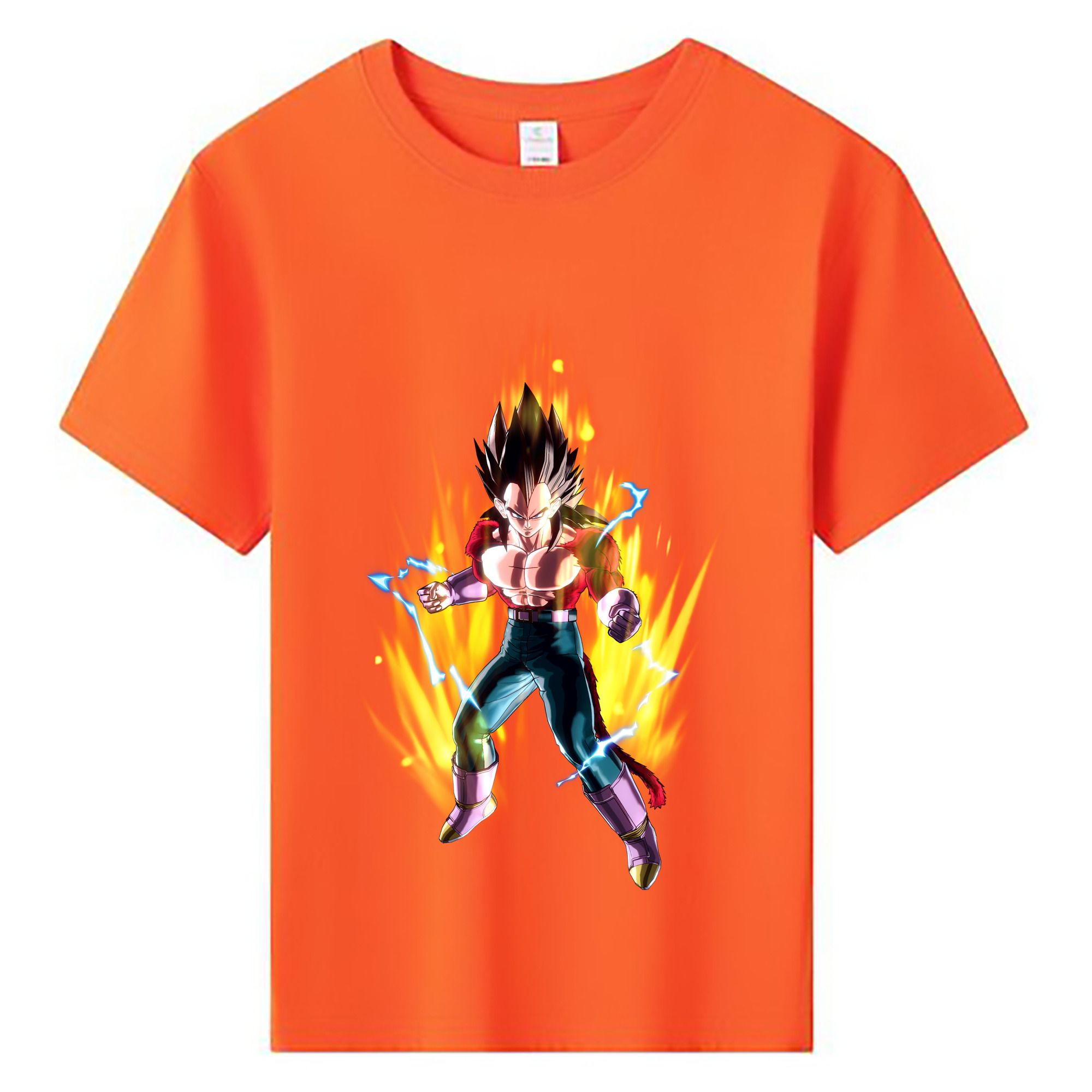 （画像用） ドラゴンボール ベジータ四世（Bejīta Yonsei）DRAGON BALL Vegeta IV 綿100％キッズTシャツ（フロントプリント）