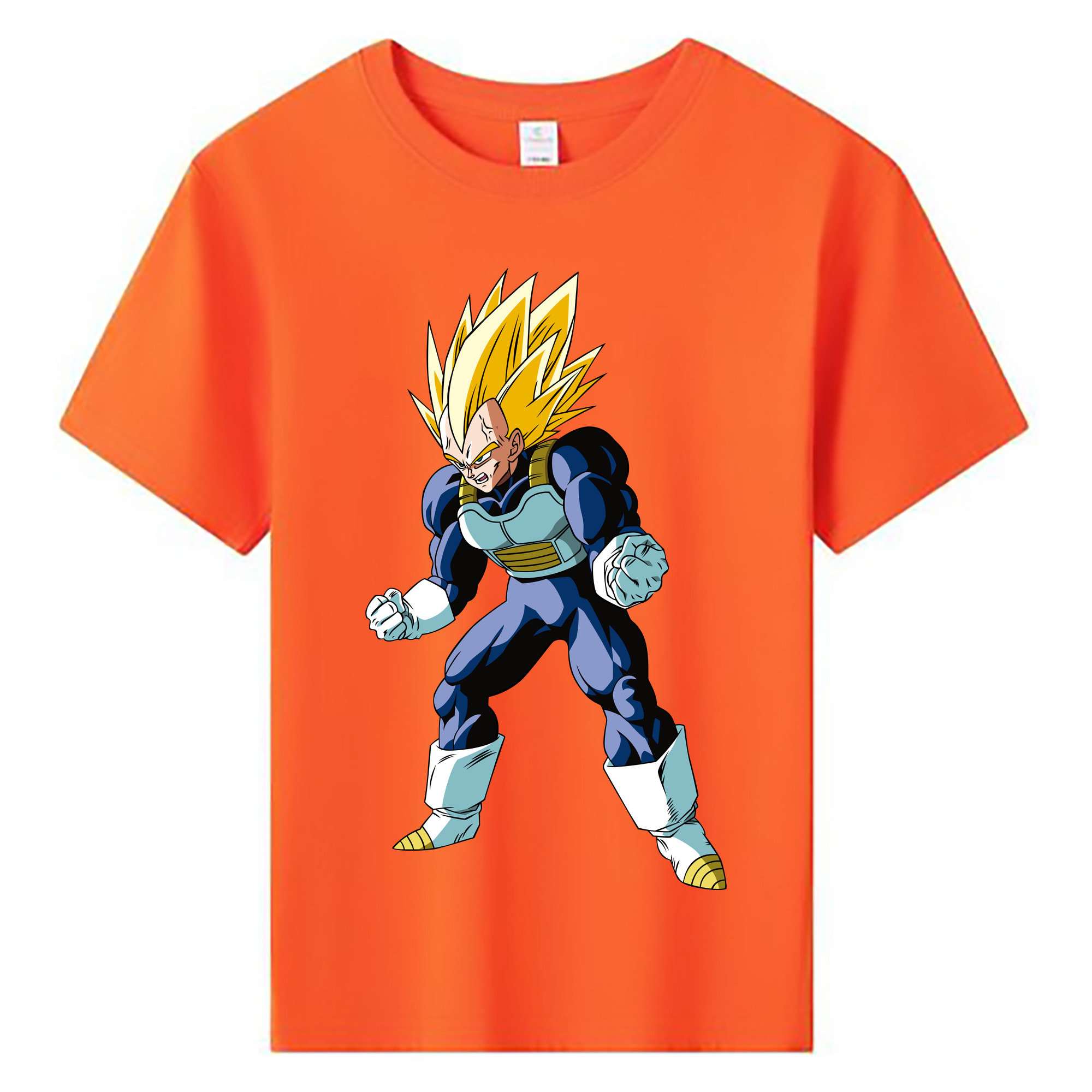 （画像用） ドラゴンボール ベジータ四世（Bejīta Yonsei）DRAGON BALL Vegeta IV 綿100％キッズTシャツ（フロントプリント）