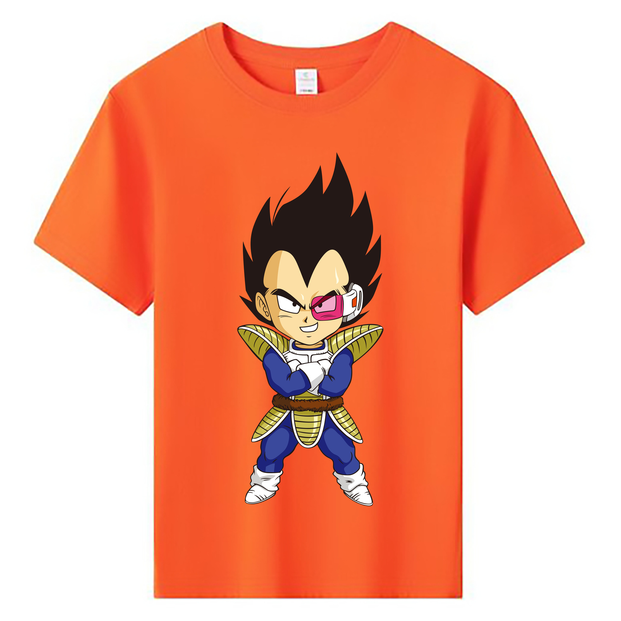 （画像用） ドラゴンボール ベジータ四世（Bejīta Yonsei）DRAGON BALL Vegeta IV 綿100％キッズTシャツ（フロントプリント）